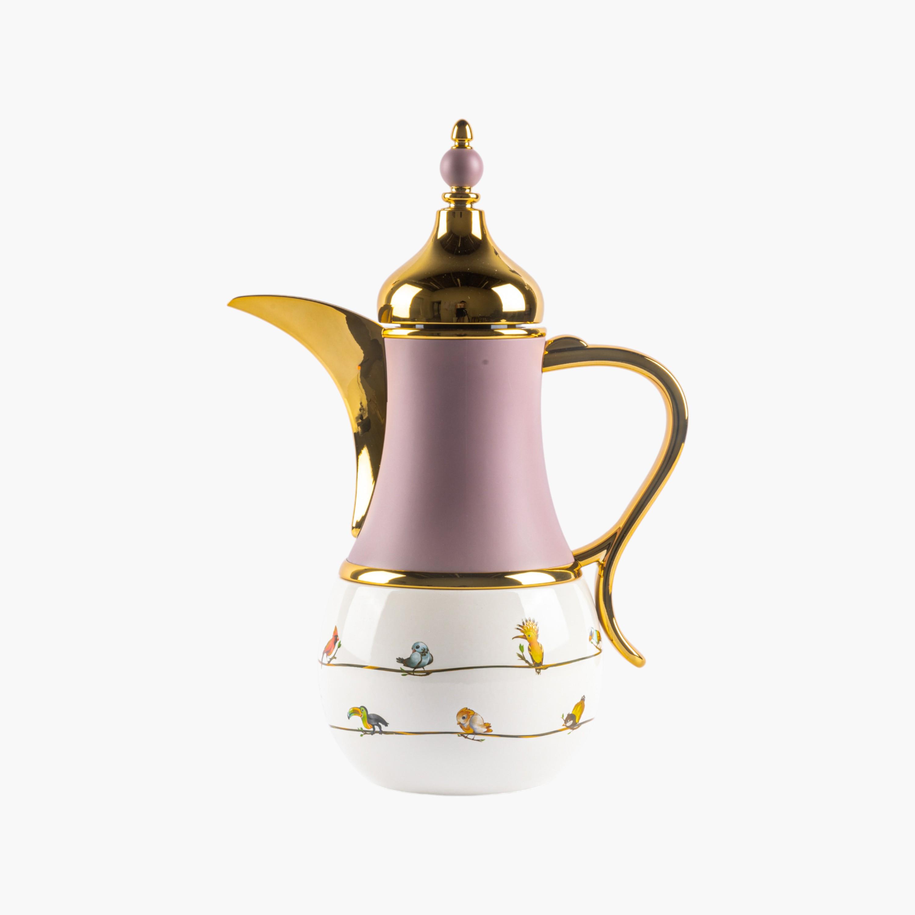 ترمس فولاذ مفرّغ من الهواء بطبعات طيور ومقبض من أوتانتيك-household-dining-teaandcoffee-vacuumflaskscoffeeandteapots-image-2