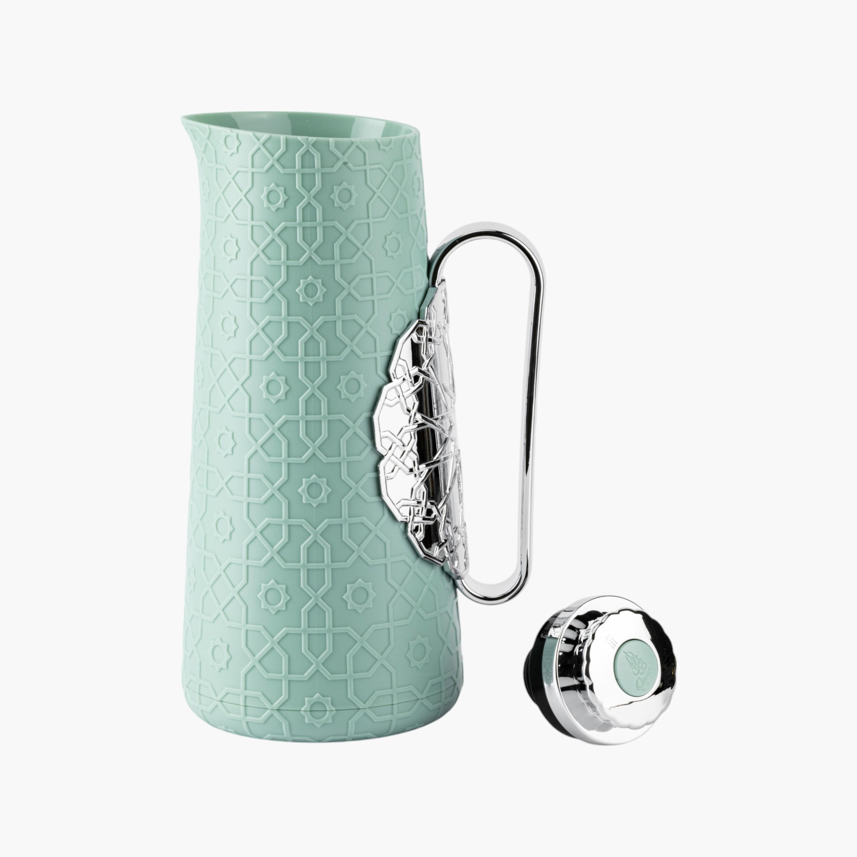 Embossed Detail Vacuum Flask with Handle-household-dining-teaandcoffee-vacuumflaskscoffeeandteapots-image-3