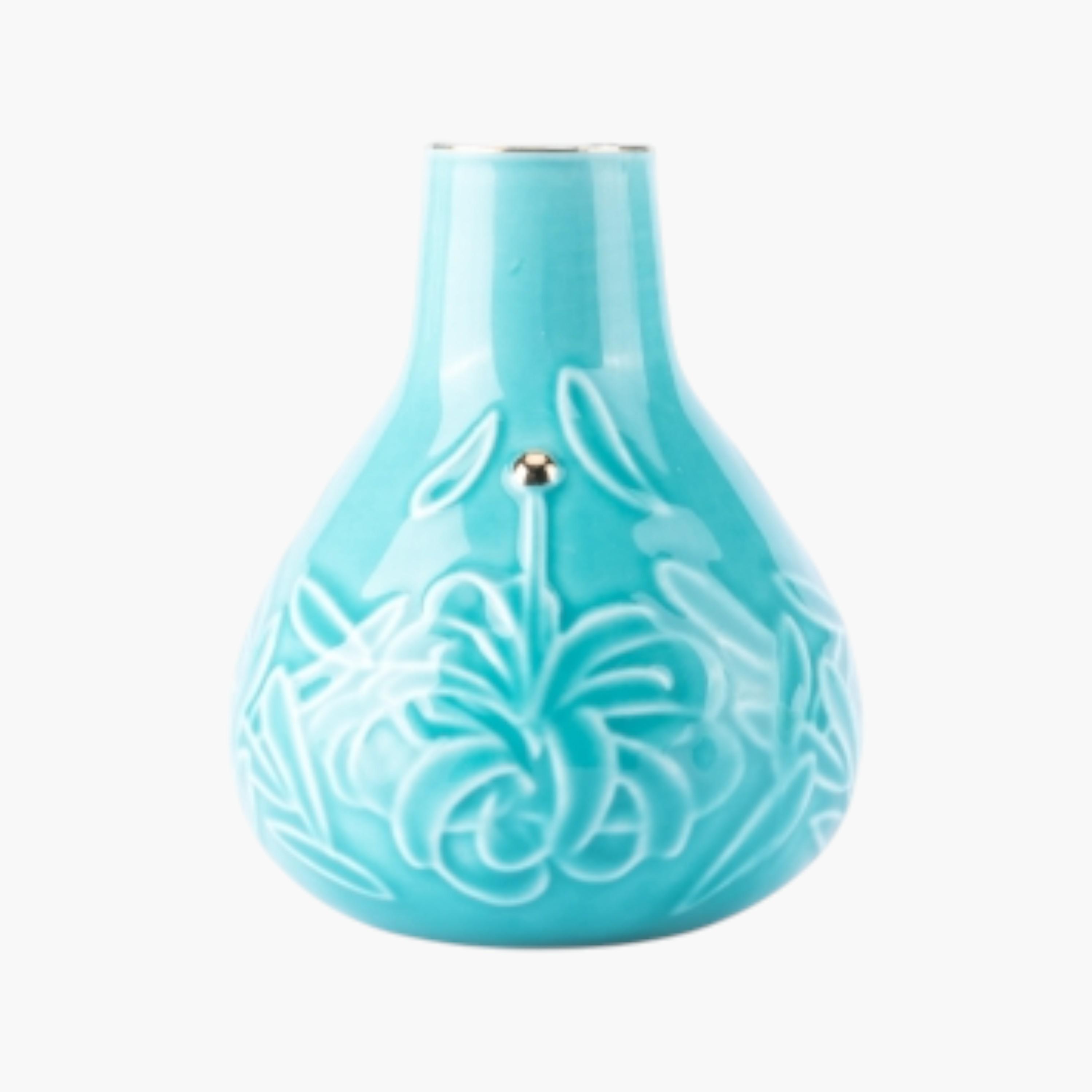 Floral Embossed Vase-household-decor-vasesandbowls-image-3