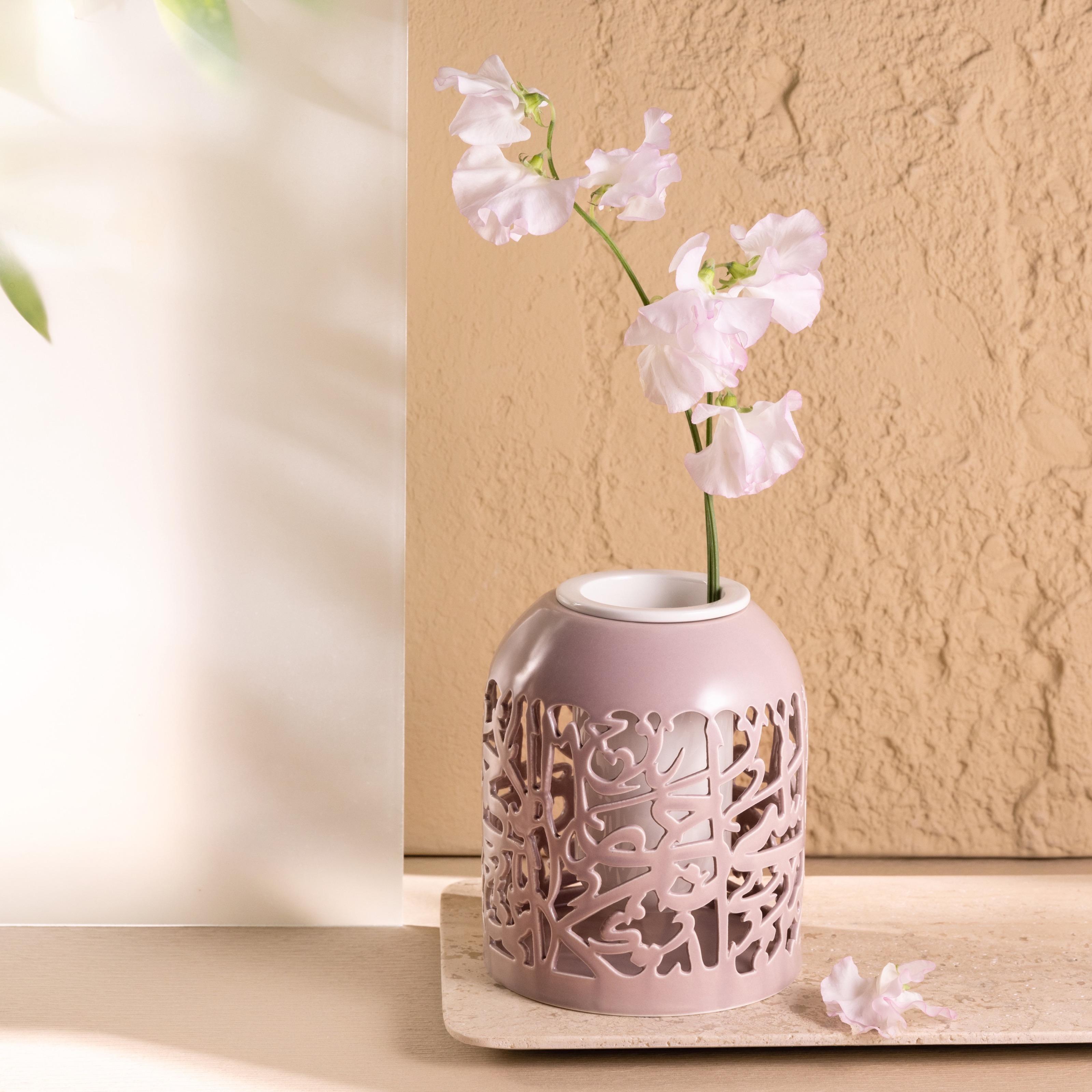 Cutout Detail Porcelain Vase-household-decor-vasesandbowls-image-1