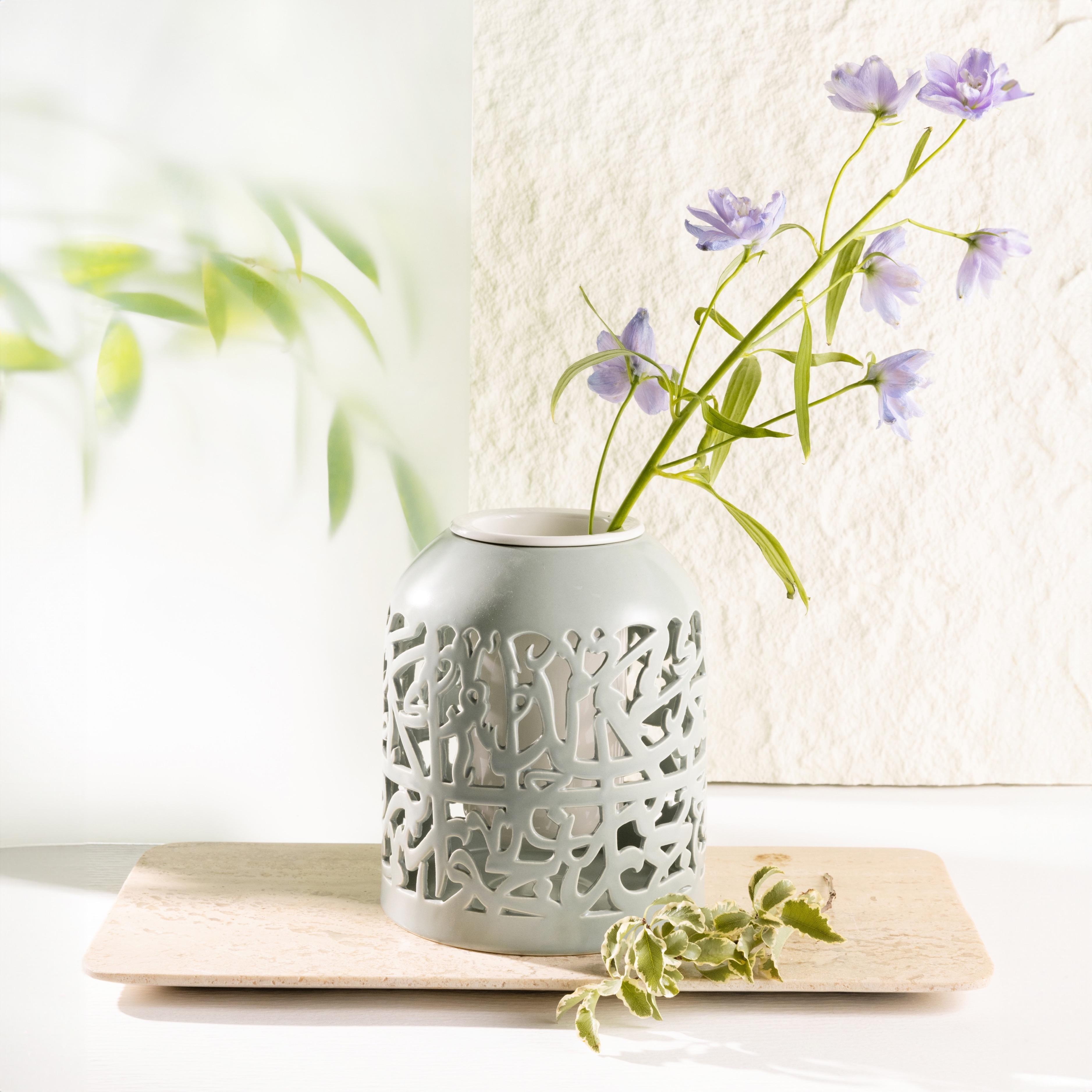 Cutout Detail Porcelain Vase-household-decor-vasesandbowls-image-1