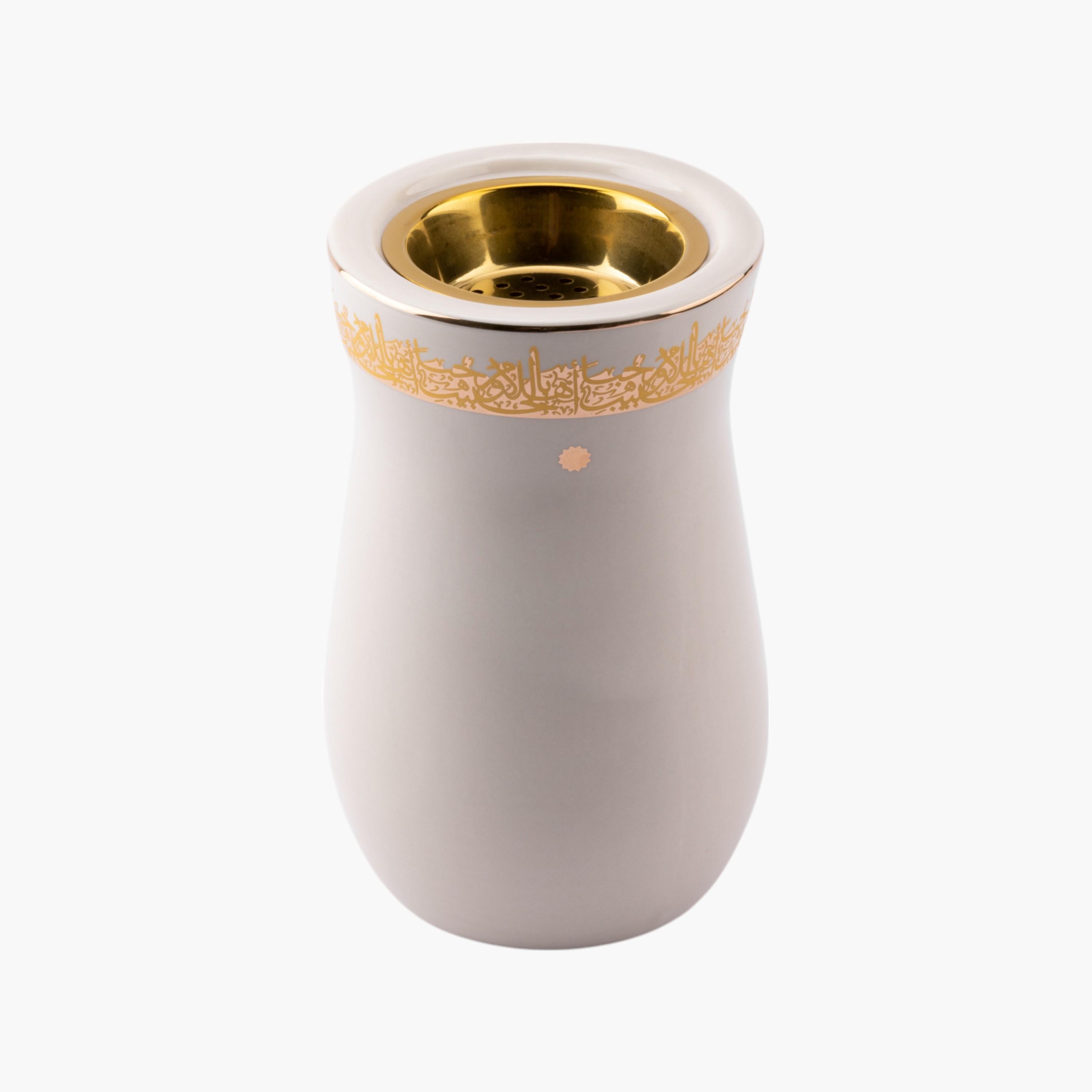 Arabic Calligraphy Print Porcelain Incense Burner-household-homefragrance-burners-image-2