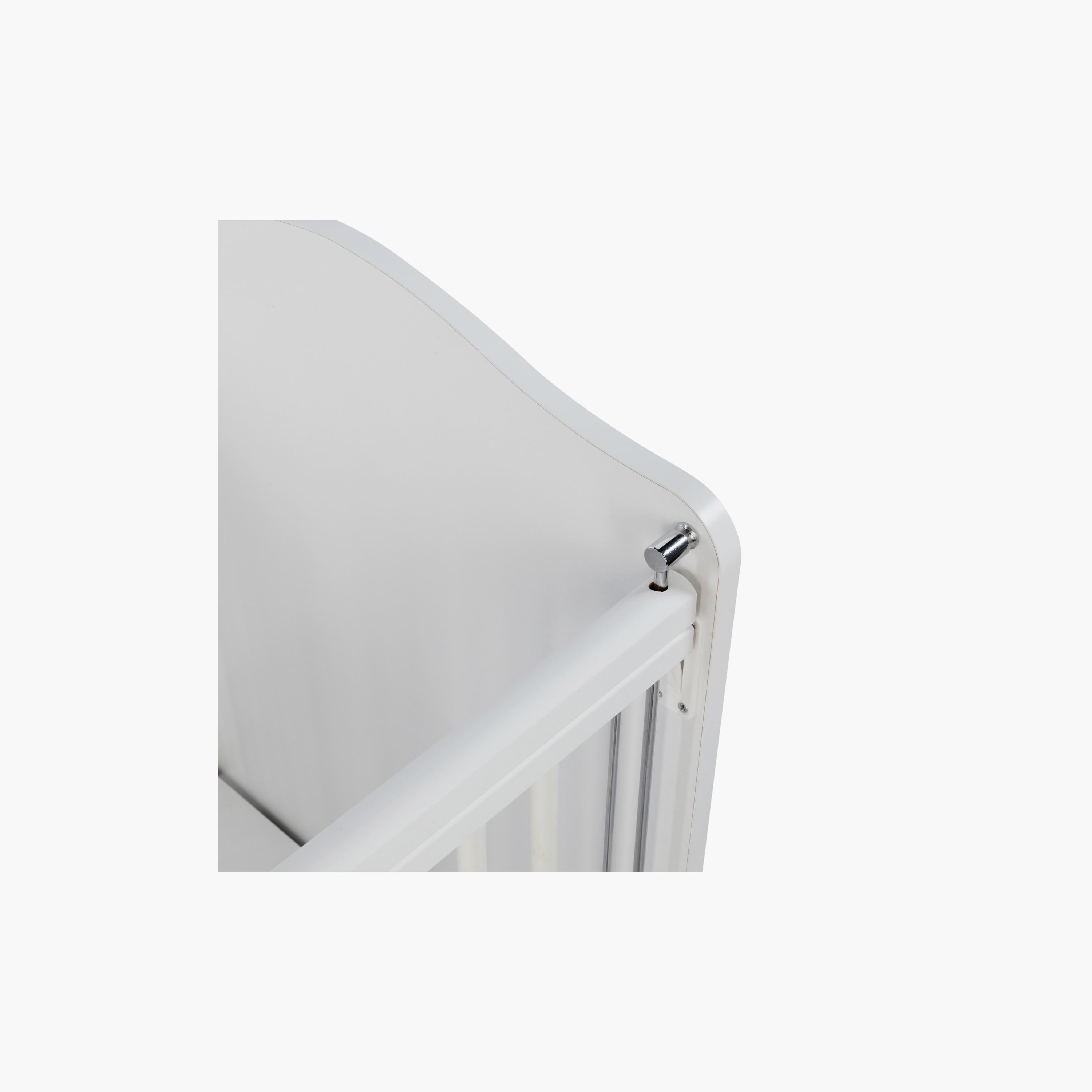 Belis Nino Convertible Baby Bed with Drawers - White-baby-nursery-furniture-cribsandbeds-babycribs-image-4