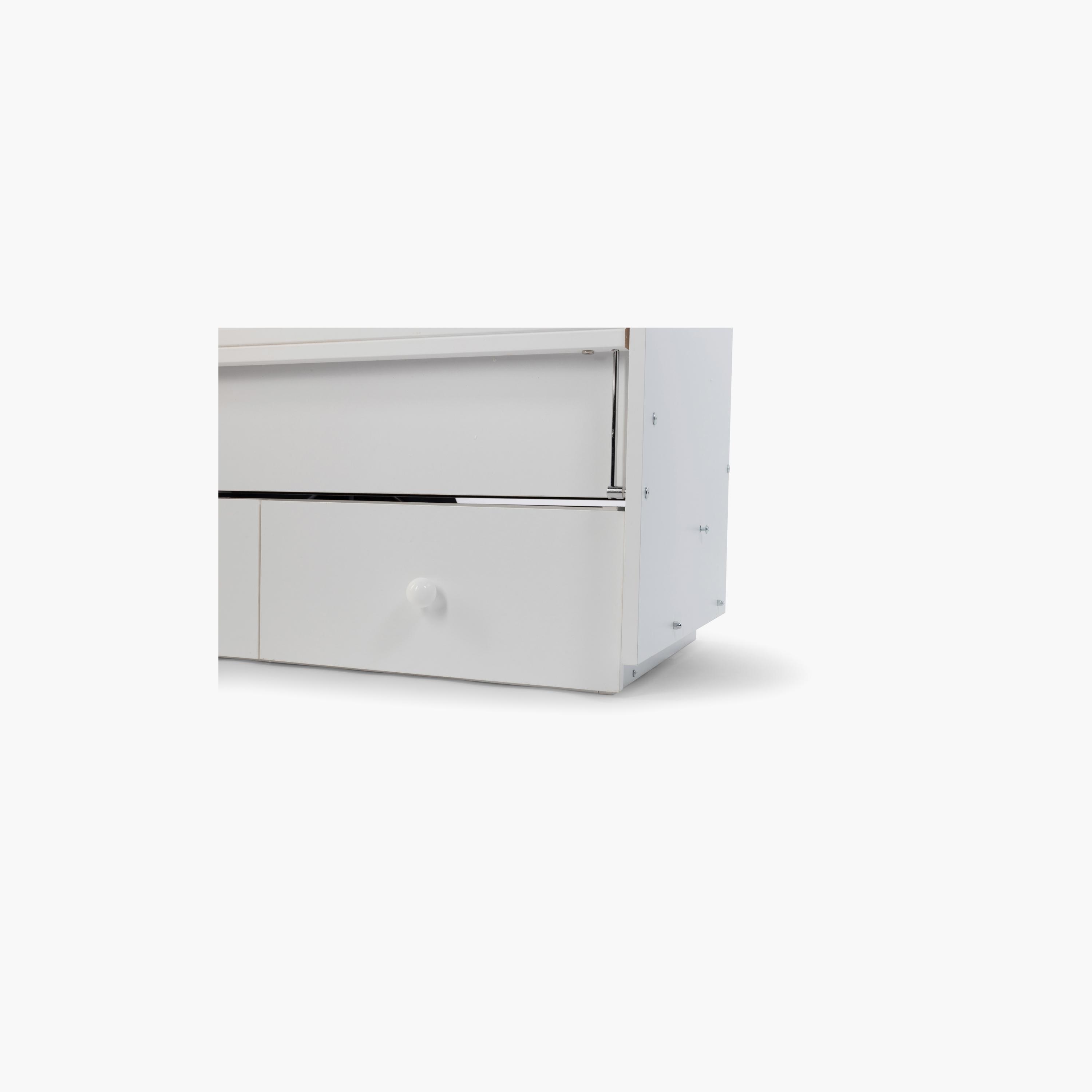 Belis Nino Convertible Baby Bed with Drawers - White-baby-nursery-furniture-cribsandbeds-babycribs-image-5