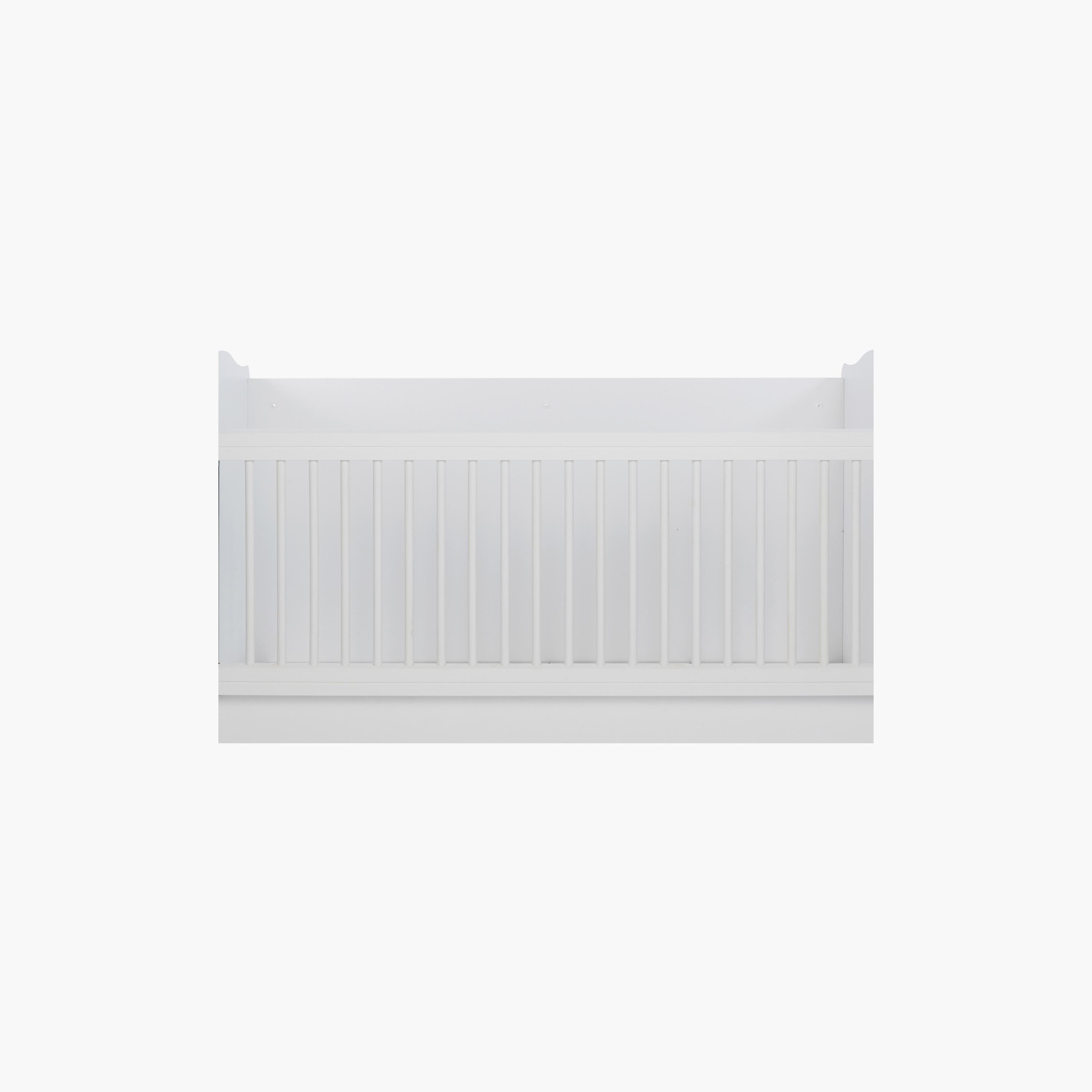 Belis Nino Convertible Baby Bed with Drawers - White-baby-nursery-furniture-cribsandbeds-babycribs-image-7