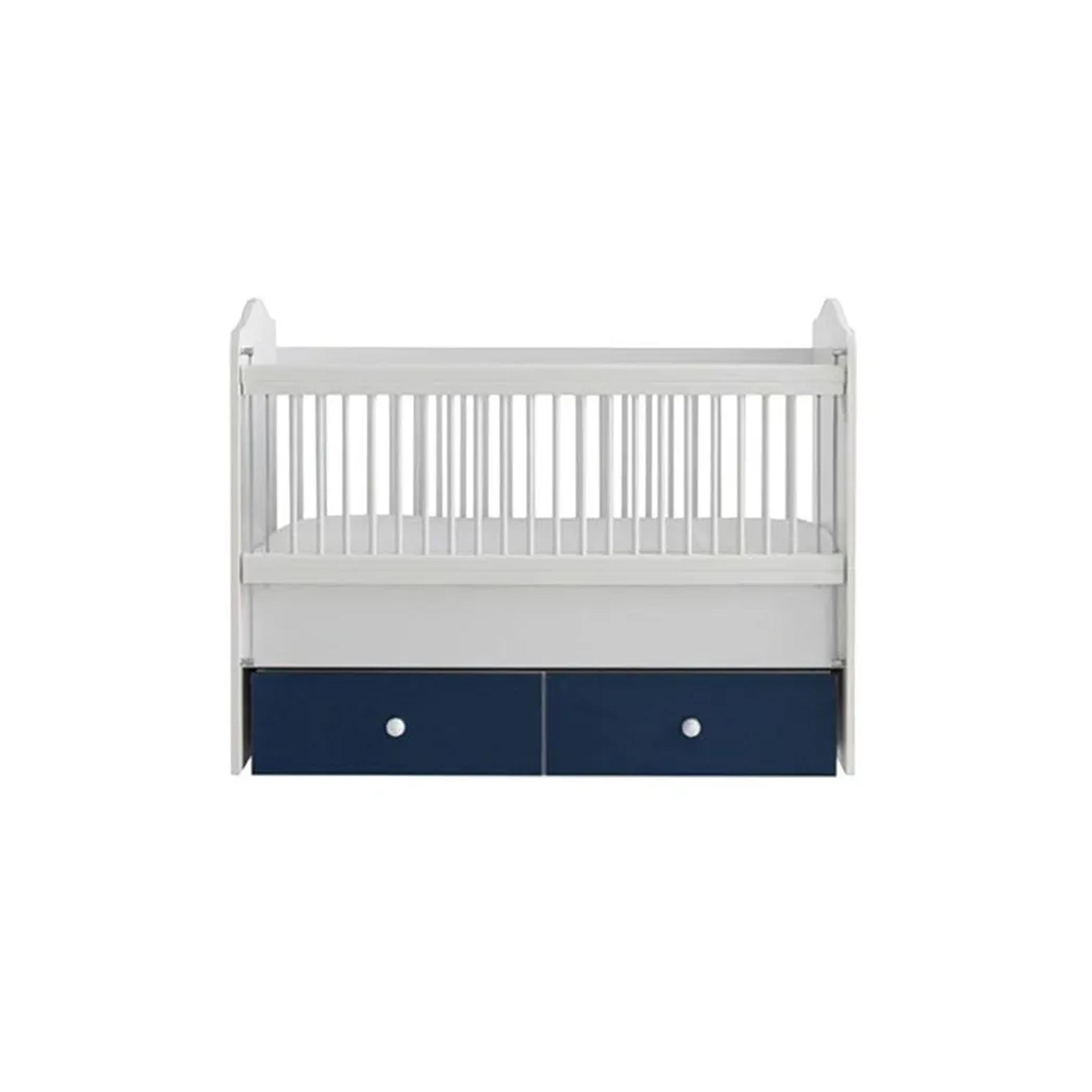 سرير أطفال بيليس نينو القابل للتحويل مع أدراج من بيليس  - مارينا - ٥٠ × ١٠٠ سم-baby-nursery-furniture-cribsandbeds-beds-image-1