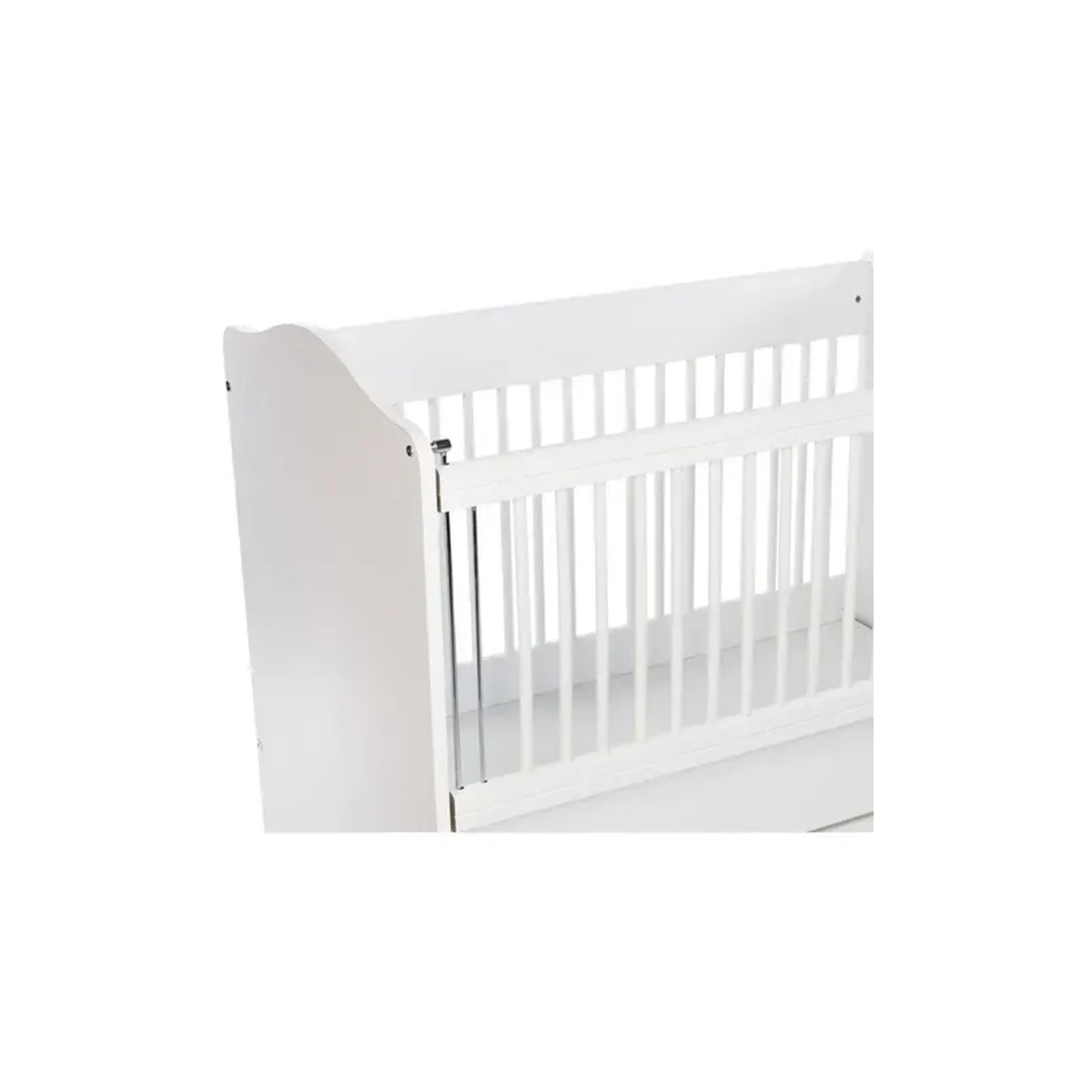 Belis Nino Convertible Baby Bed with Drawers - Dove - 50 x 100 cm-baby-nursery-furniture-cribsandbeds-beds-image-6