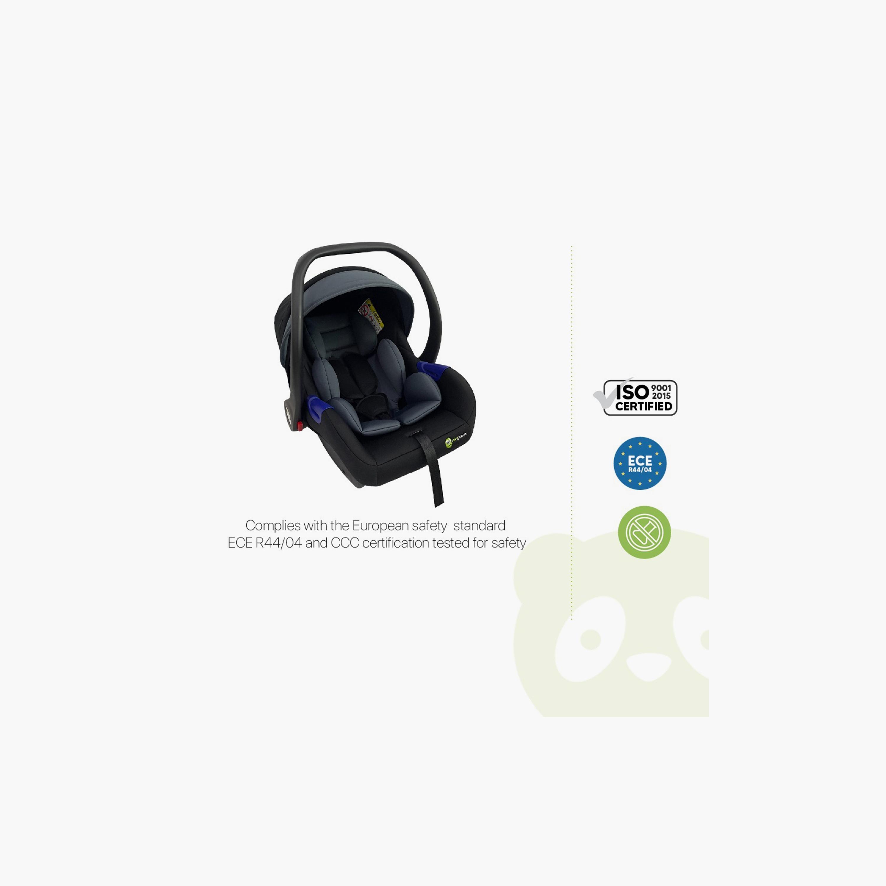 Mini Panda Ava TinyTravel Infant Car Seat - Ebony - 0-15 Months-baby-gear-carseats-image-8