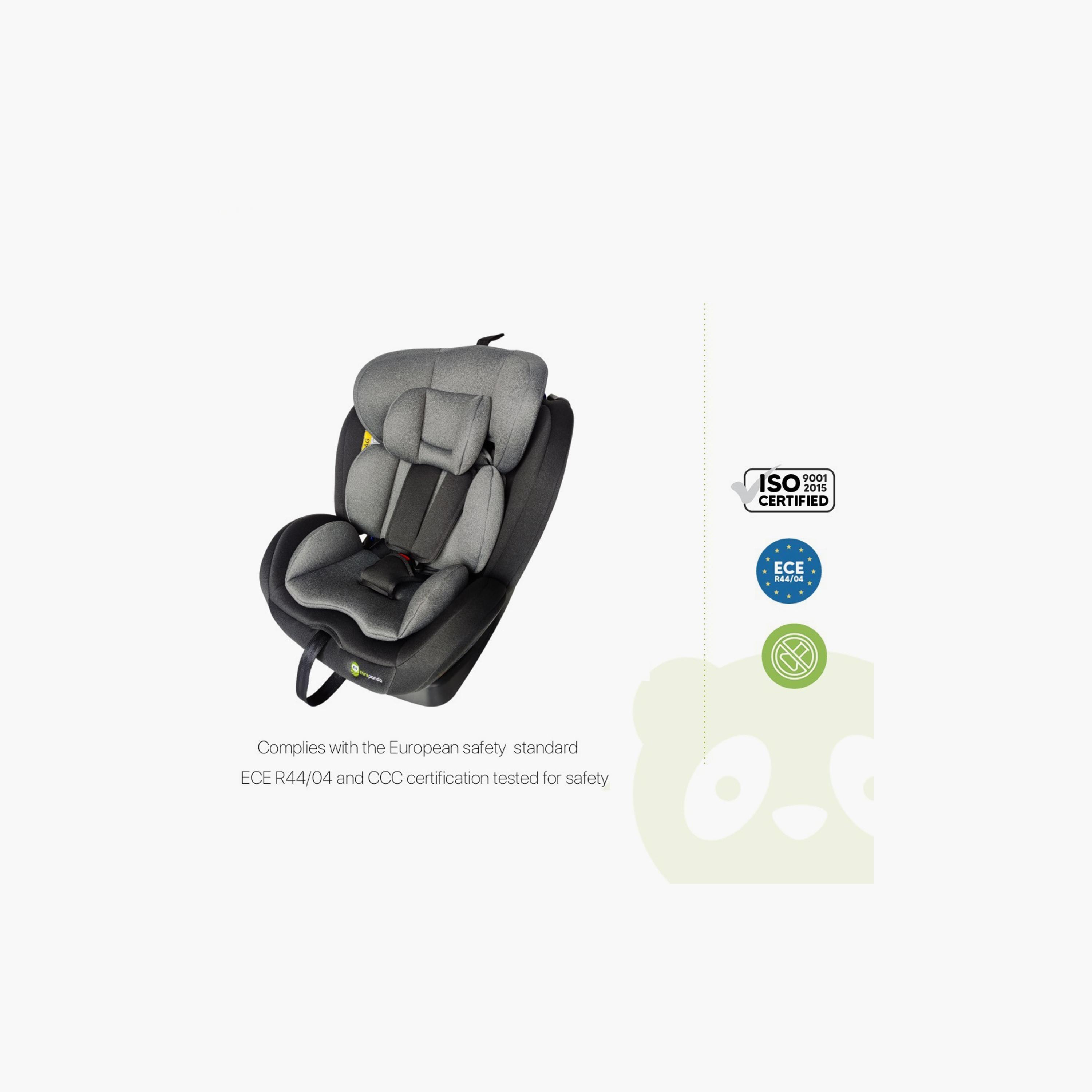 مقعد سيارة كاي دوار 360 درجة مع نظام آيزوفيكس من ميني باندا - فحمي - 0 إلى 12 سنة-baby-gear-carseats-image-6