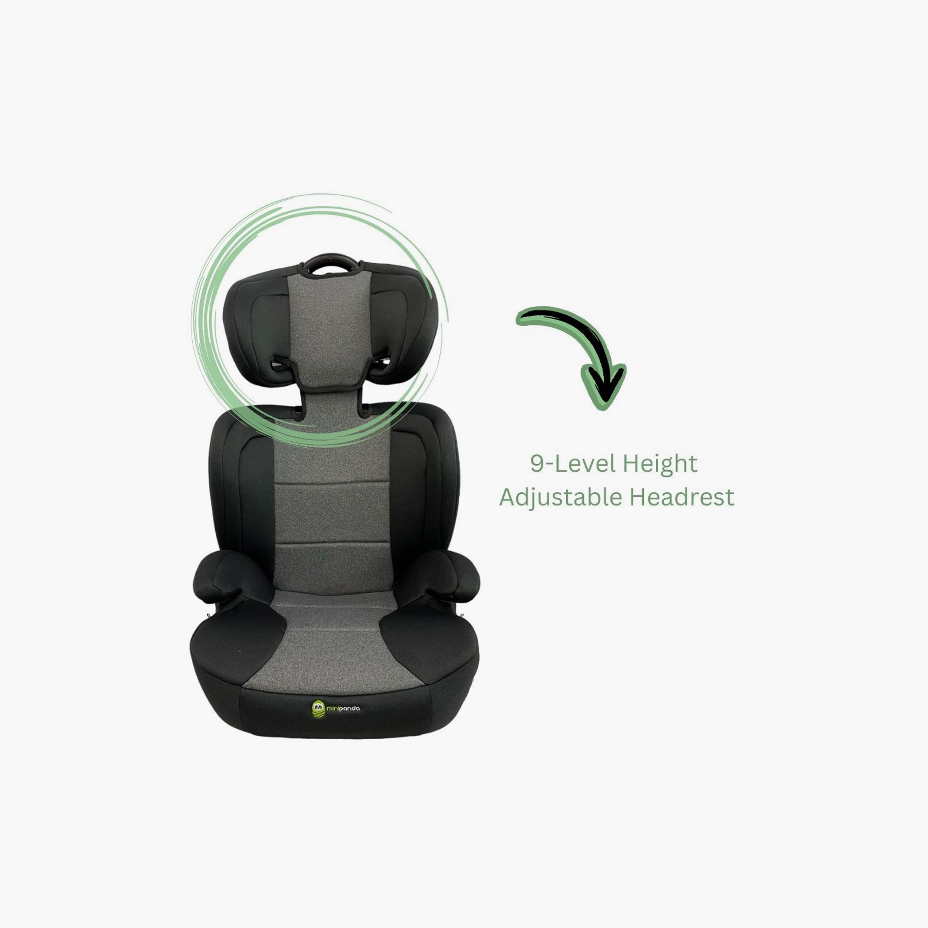 Mini Panda Carson 2-in-1 Booster Seat - Onyx - 3-12 Years-baby-gear-carseats-image-11