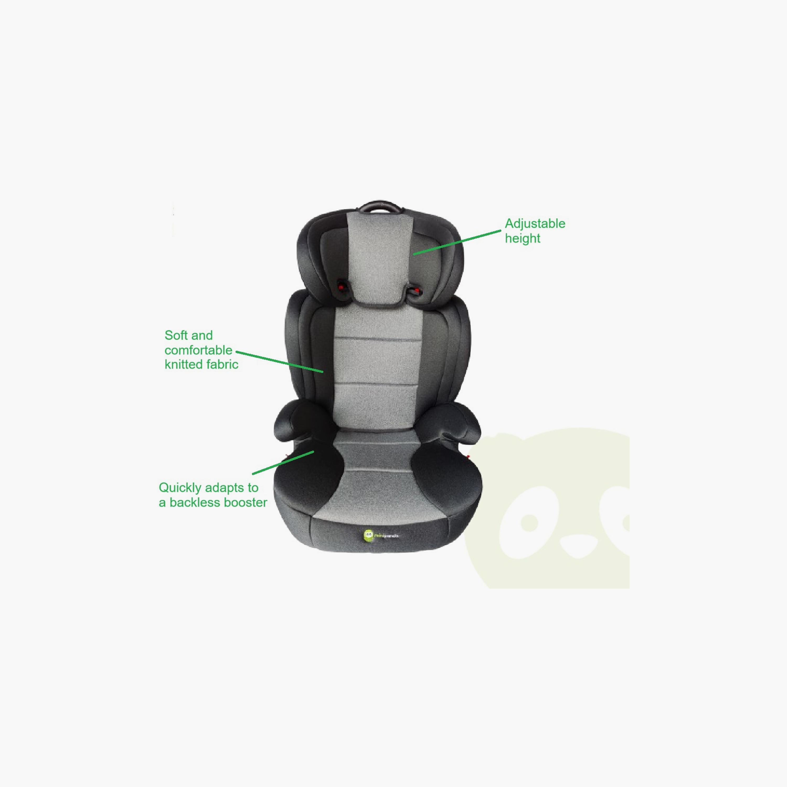 Mini Panda Carson 2-in-1 Booster Seat - Onyx - 3-12 Years-baby-gear-carseats-image-7