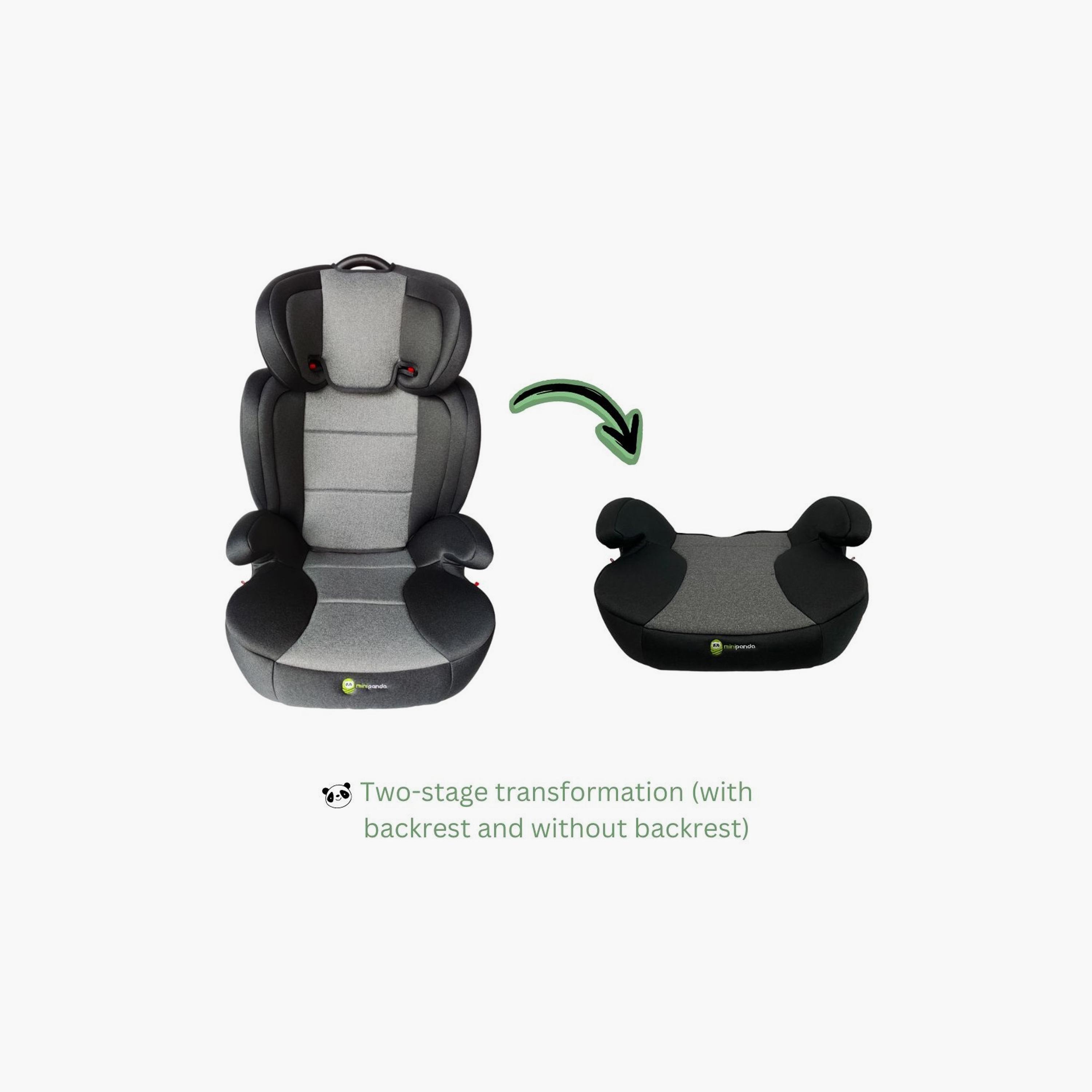 Mini Panda Carson 2-in-1 Booster Seat - Onyx - 3-12 Years-baby-gear-carseats-image-9