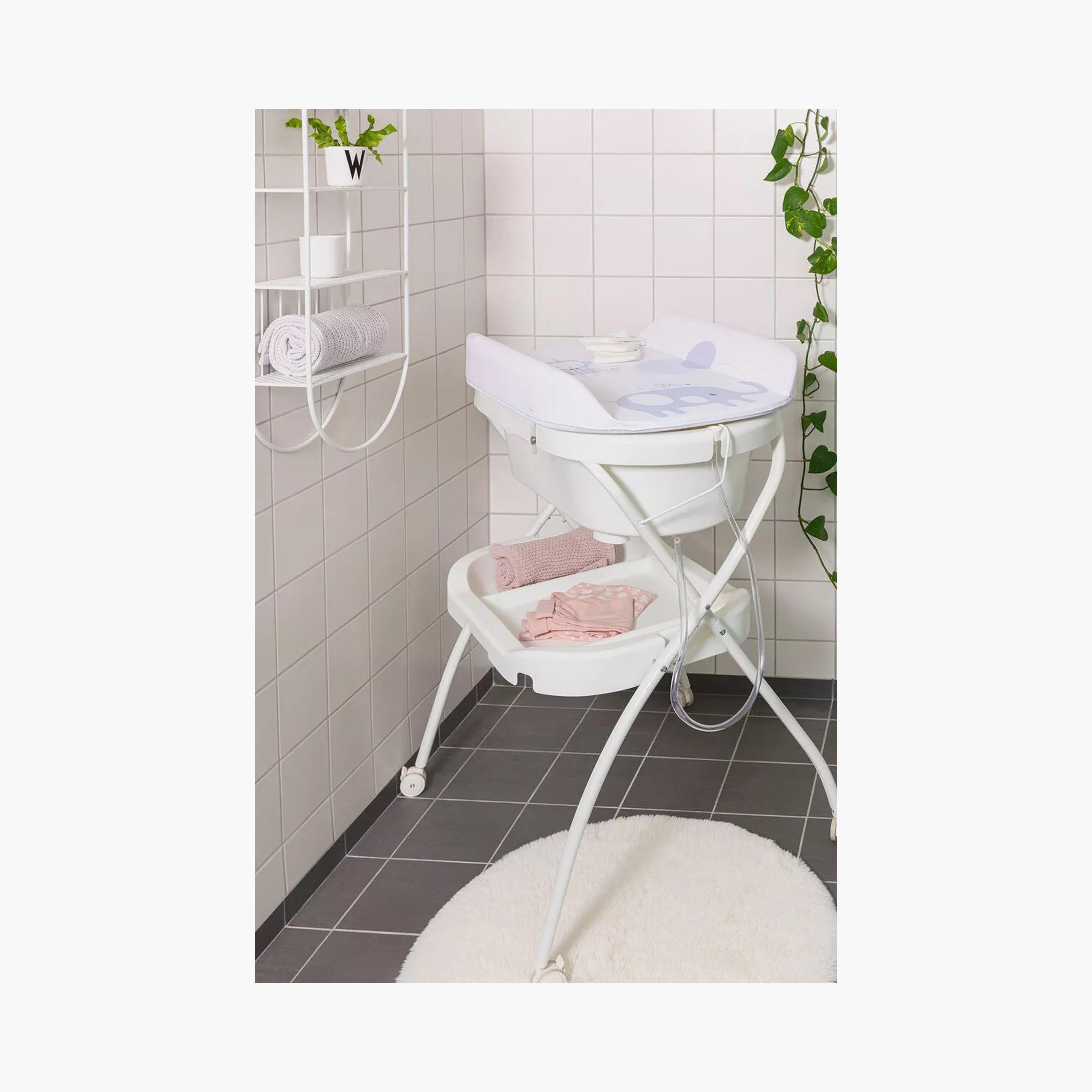 Mini Panda First Bubbly Changing Bath & Tidy Tray - Grey - 0-12 Months-baby-bathandcare-changingtables-image-8