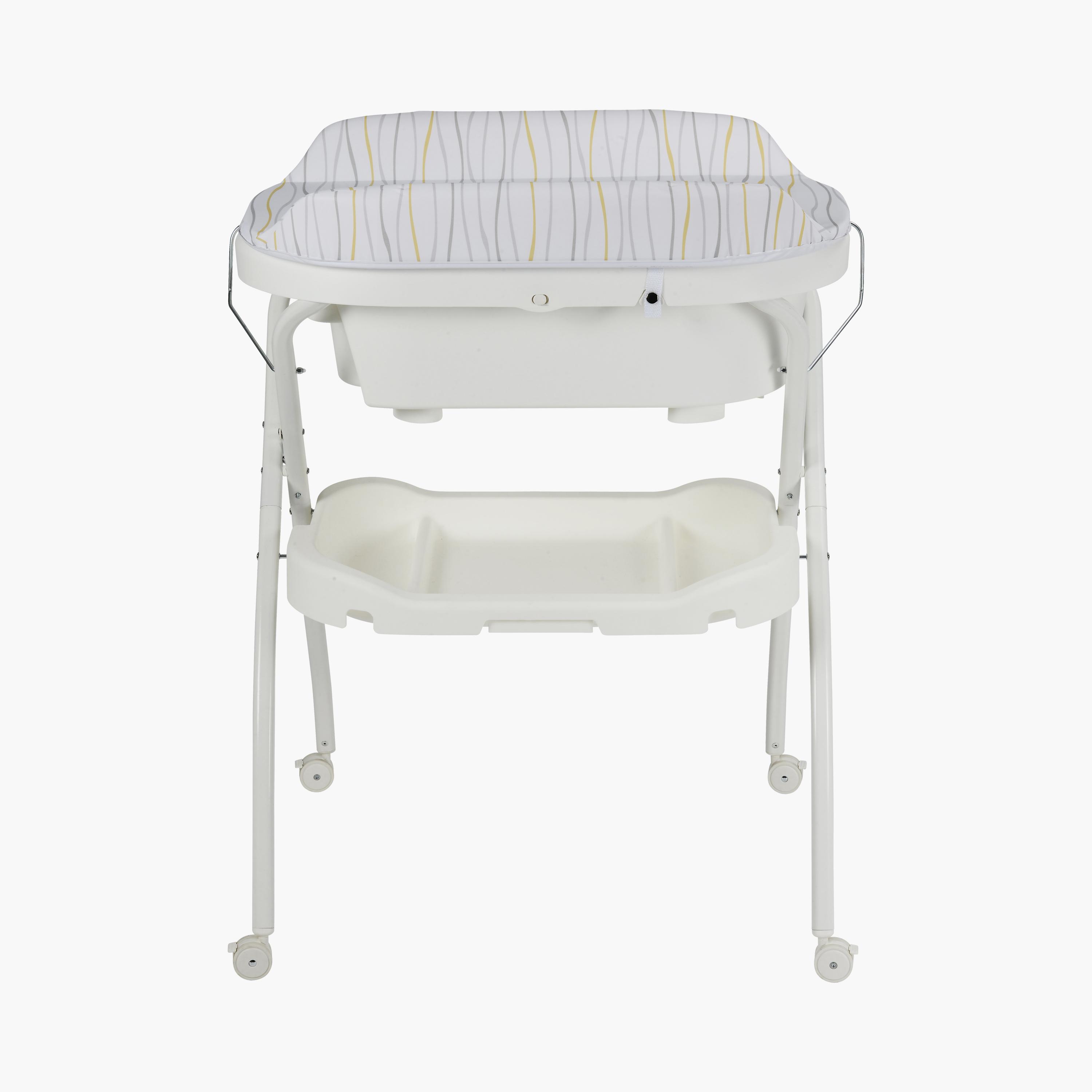 Mini Panda First Bubbly Changing Bath & Tidy Tray - White - 0-12 Months-baby-bathandcare-changingtables-image-1