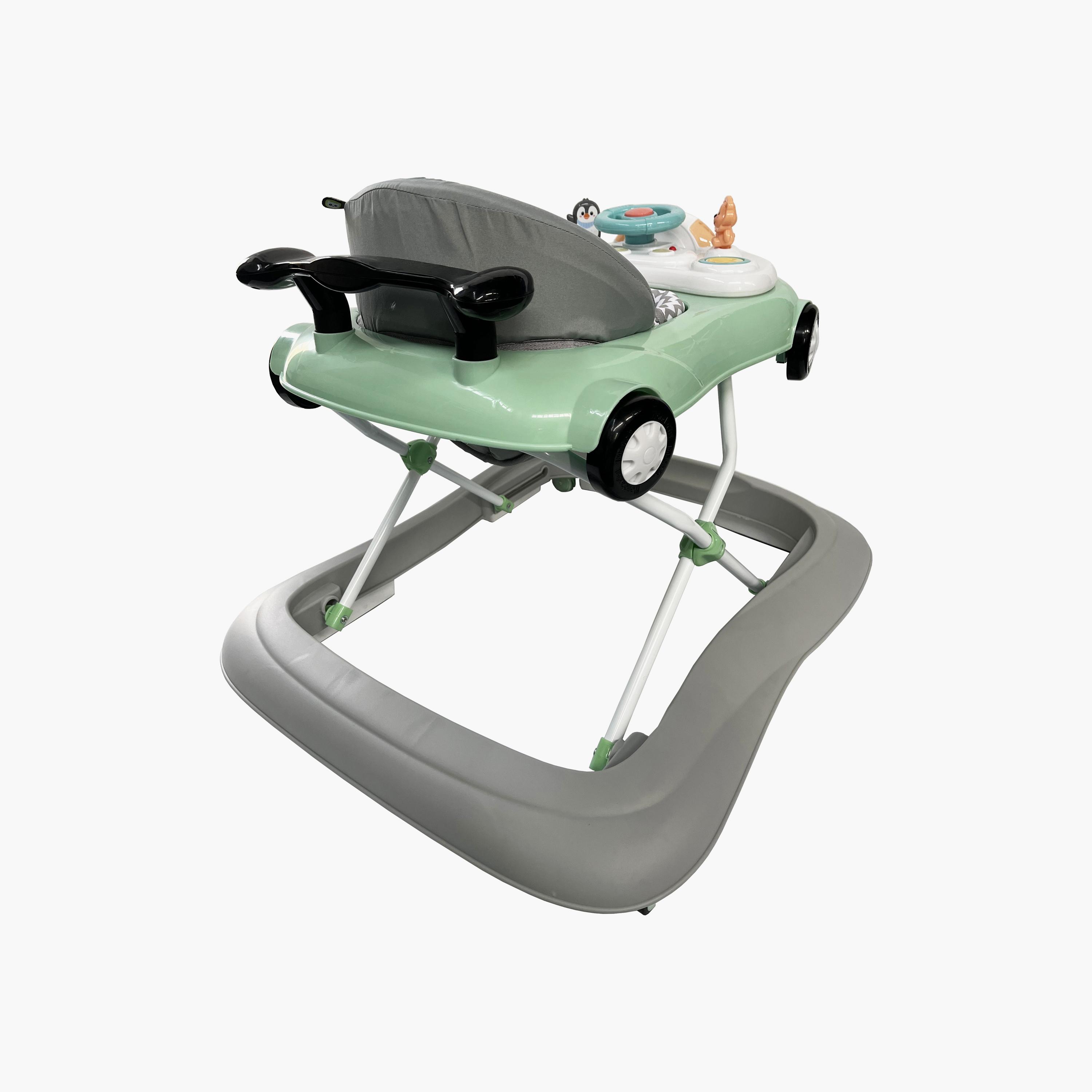 Mini Panda Auto Pingu Baby Walker - Cool Green - 6-18 Months-baby-infantactivity-walkers-image-3