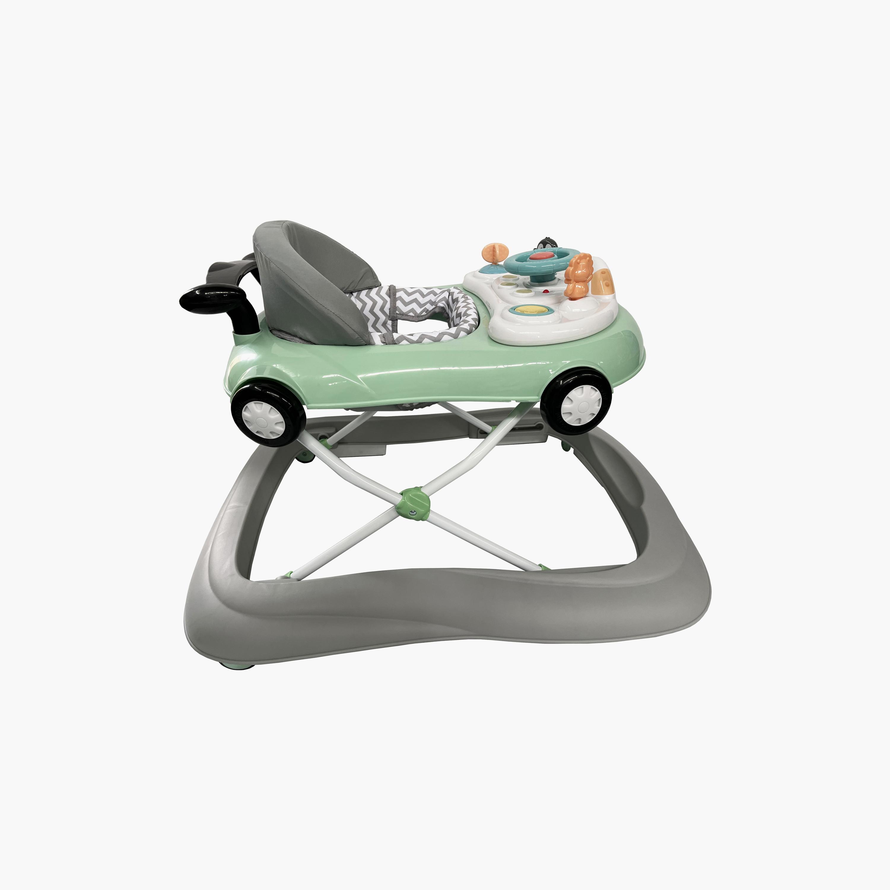 Mini Panda Auto Pingu Baby Walker - Cool Green - 6-18 Months-baby-infantactivity-walkers-image-6