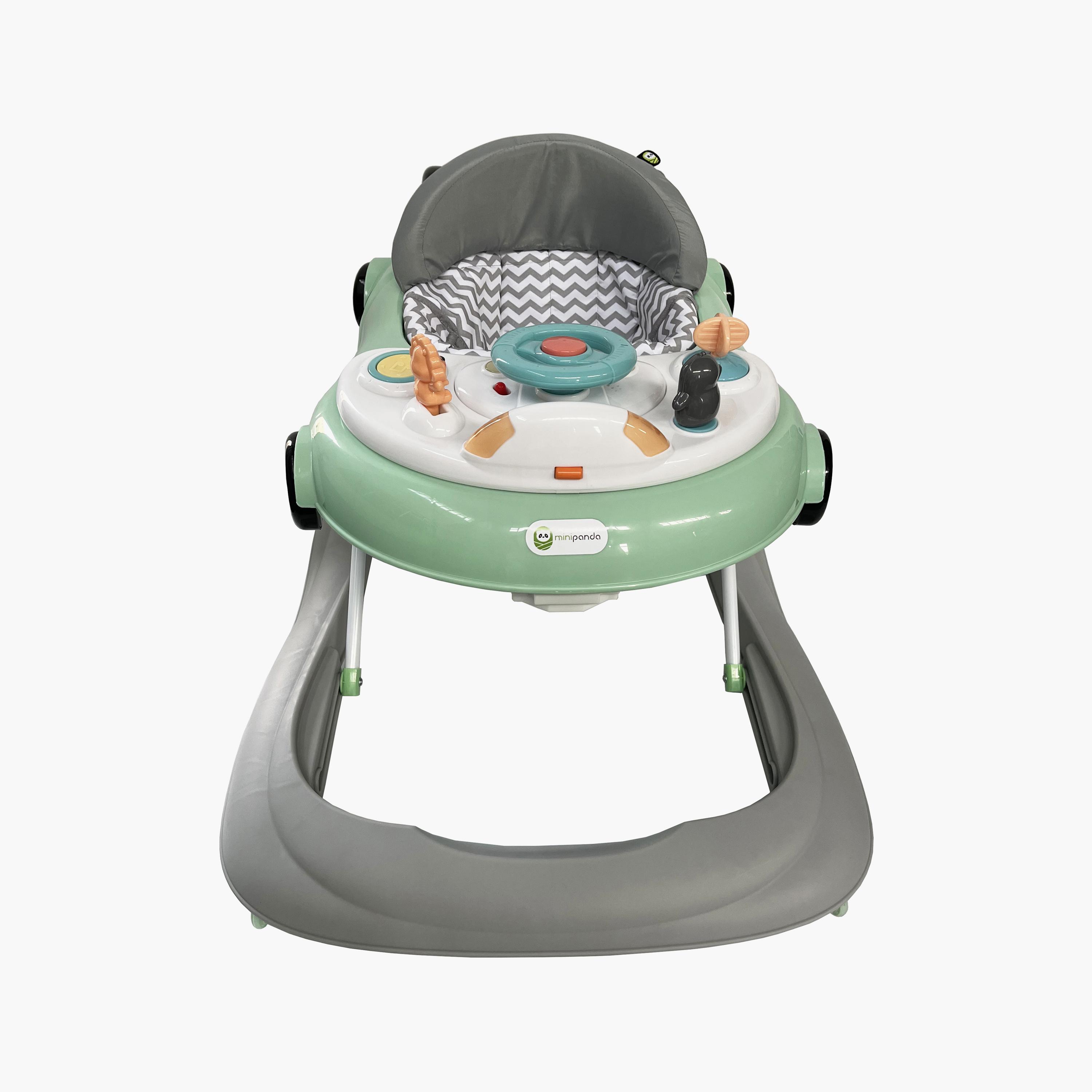 Mini Panda Auto Pingu Baby Walker - Cool Green - 6-18 Months-baby-infantactivity-walkers-image-8