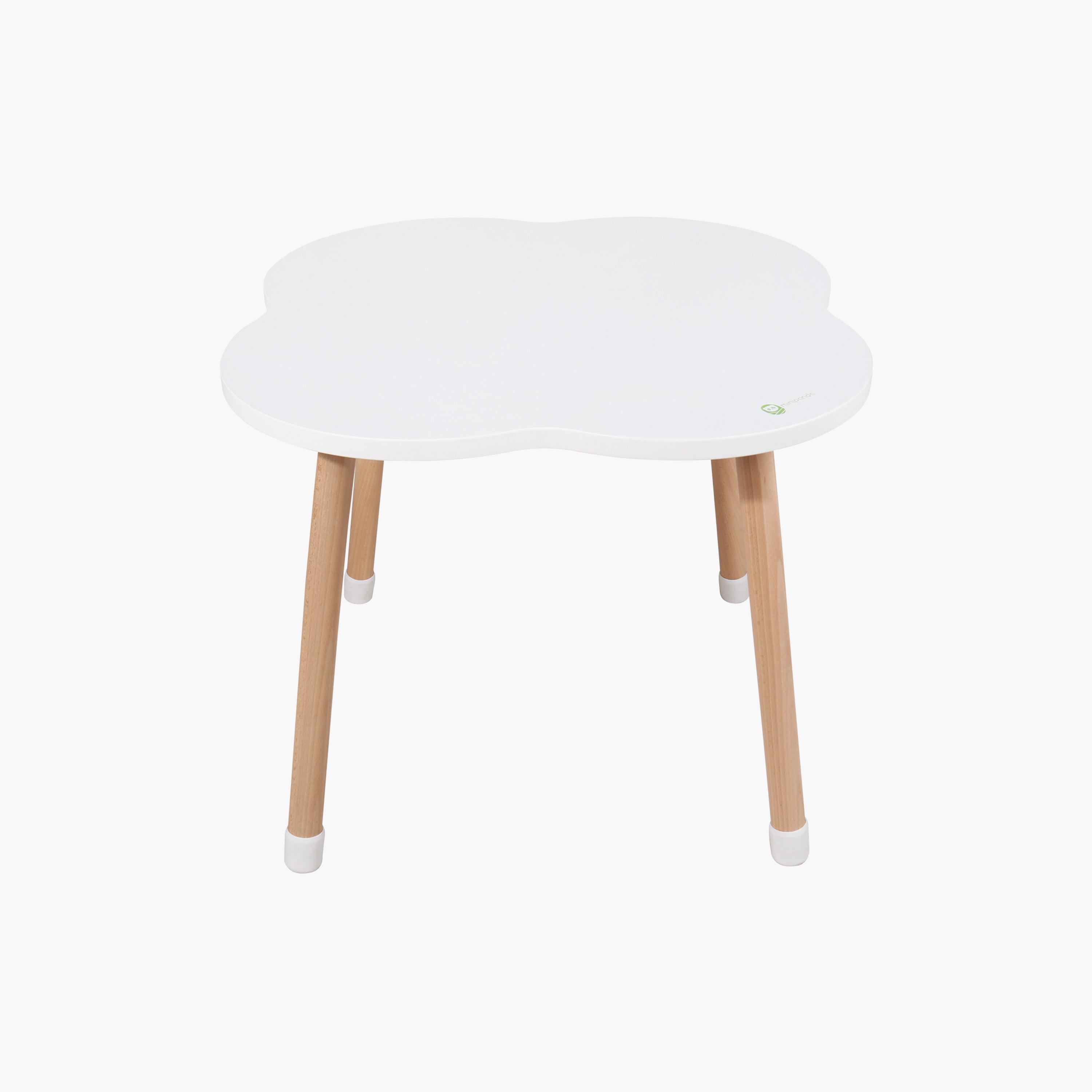Mini Panda Clovercharm Wooden Table & Chair Set - Pure Ivory - 2-8 Years-baby-nursery-furniture-chairsandtables-image-7
