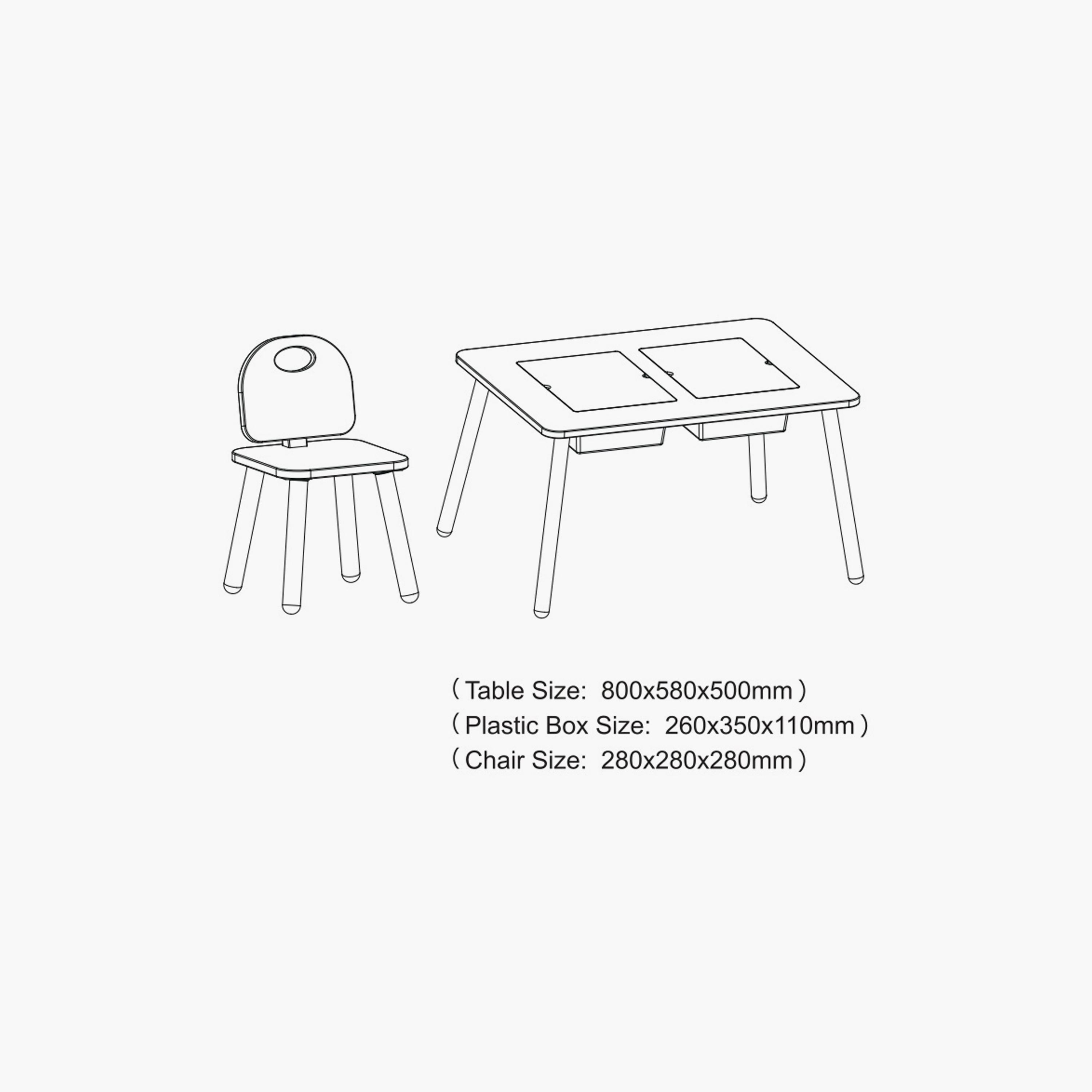 Mini Panda Wonderwood Activity Table & Chair Set - Earth Essence - 2-8 Years-baby-nursery-furniture-chairsandtables-image-6