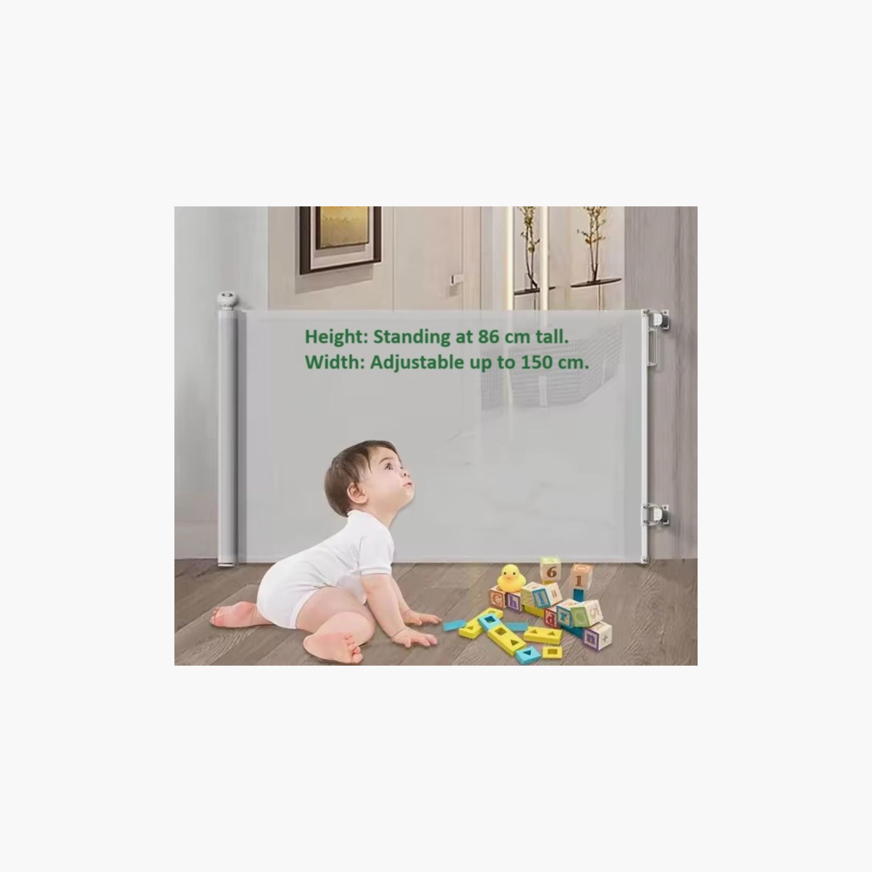 Mini Panda Patrol Baby Gate - White - 0 Months+-baby-healthandsafety-babyproofing-image-2