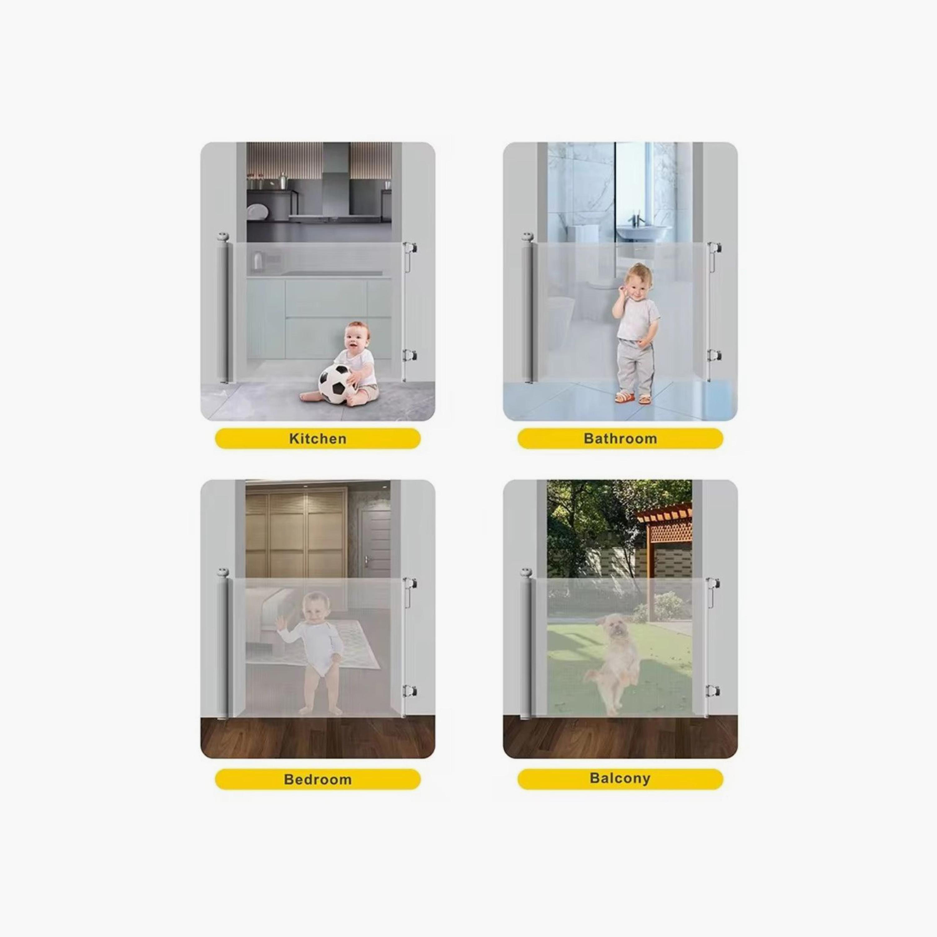 Mini Panda Patrol Baby Gate - White - 0 Months+-baby-healthandsafety-babyproofing-image-5