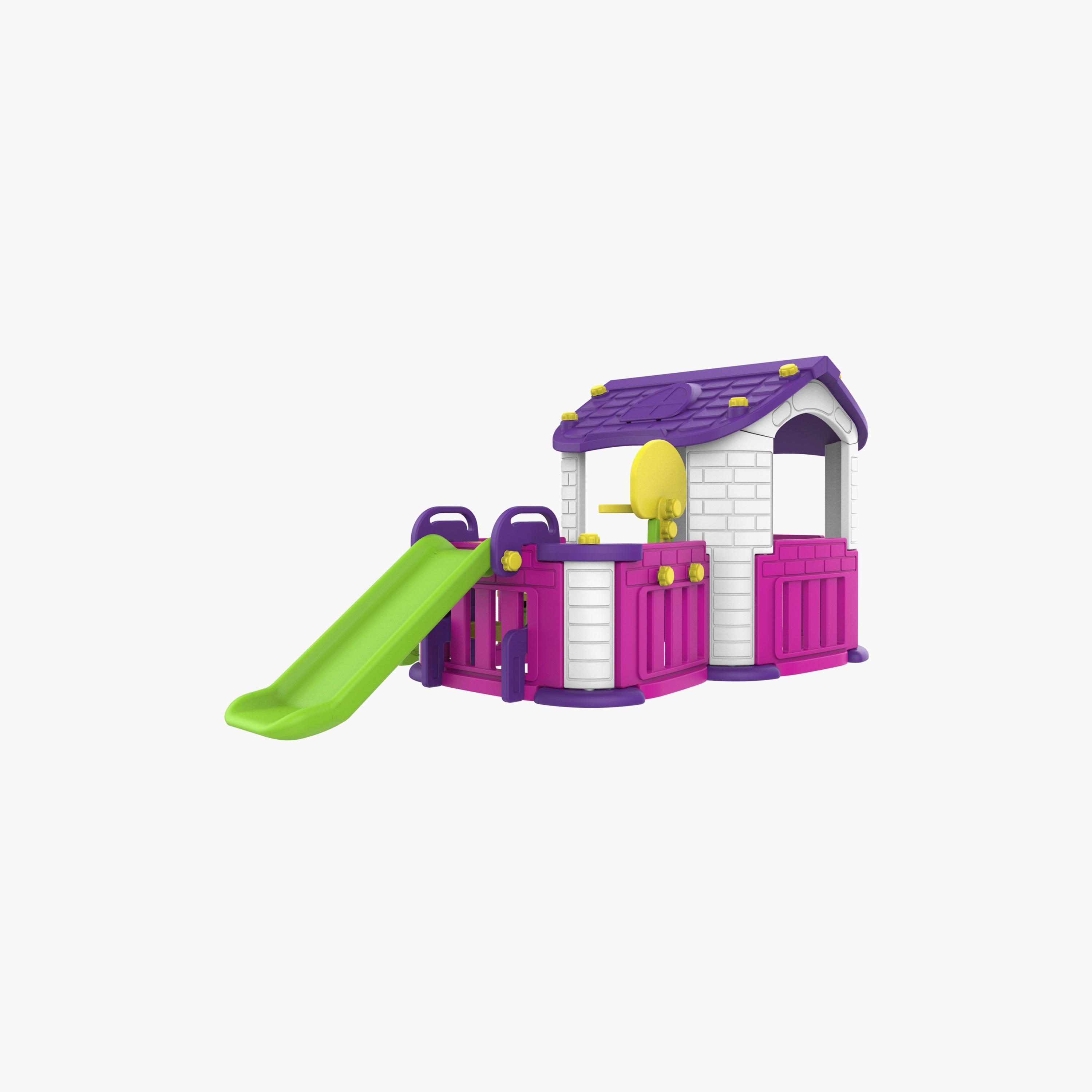 مركز أنشطة 3 في 1 بيج بلاي هاوس من ميني باندا - 12 إلى 36 شهرًا-toys-outdoor-playhousesandplayards-image-2