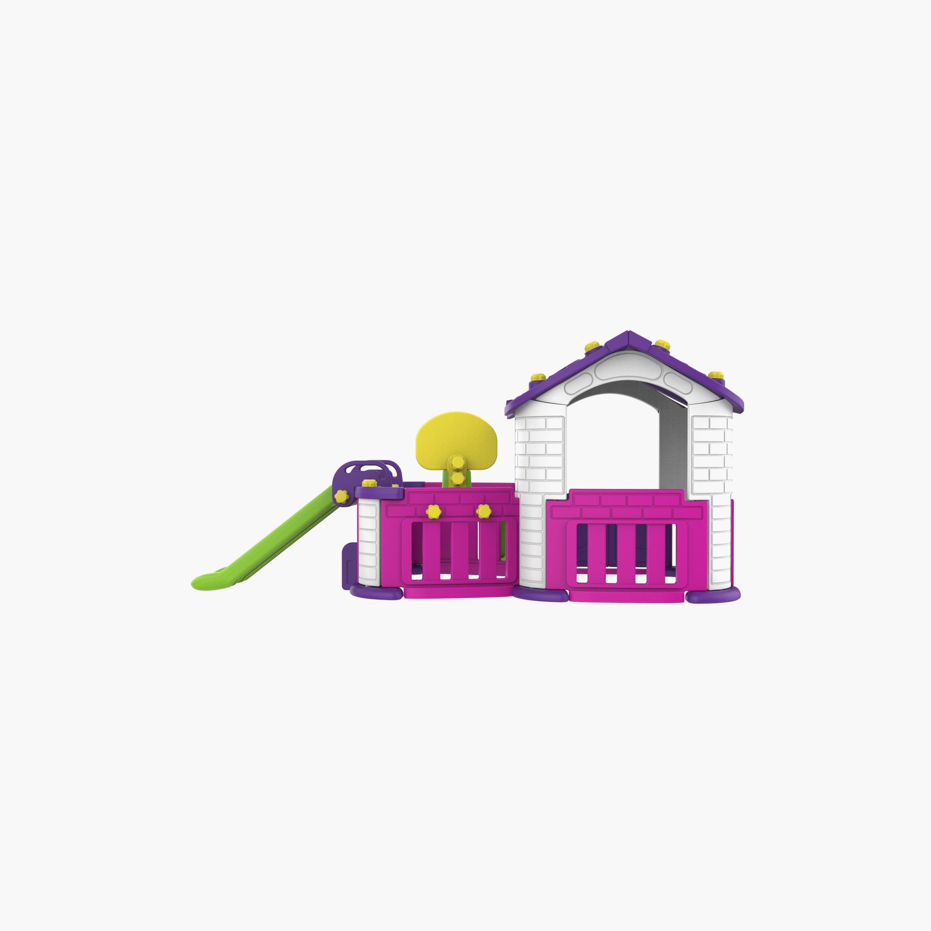 مركز أنشطة 3 في 1 بيج بلاي هاوس من ميني باندا - 12 إلى 36 شهرًا-toys-outdoor-playhousesandplayards-image-3