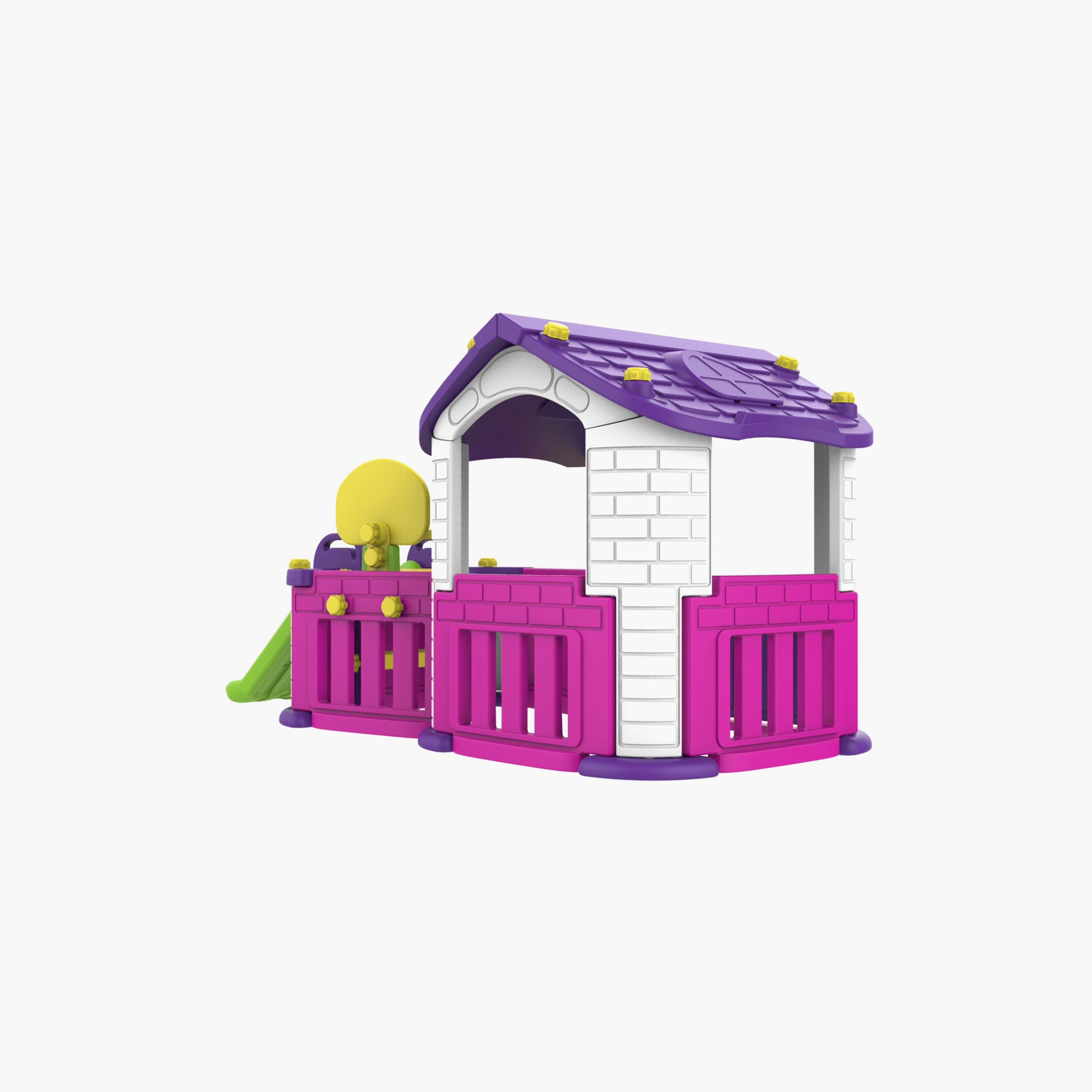 مركز أنشطة 3 في 1 بيج بلاي هاوس من ميني باندا - 12 إلى 36 شهرًا-toys-outdoor-playhousesandplayards-image-4