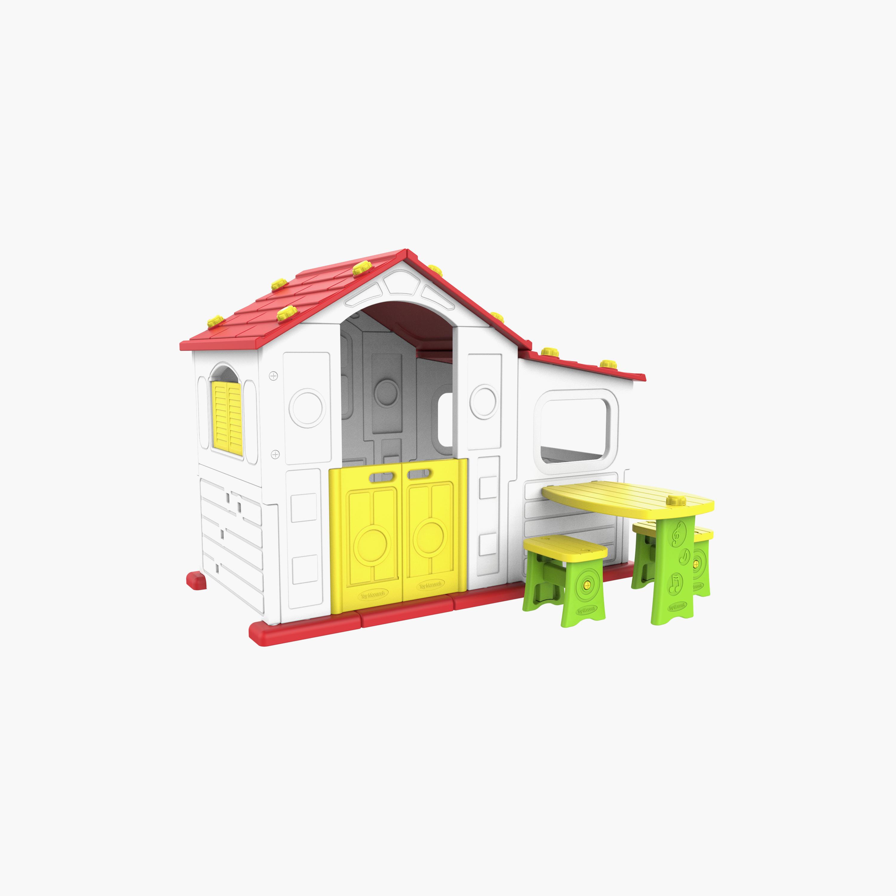 Mini Panda Tomo Big Playhouse with Table & Chair - 12-36 Months-toys-outdoor-playhousesandplayards-image-1