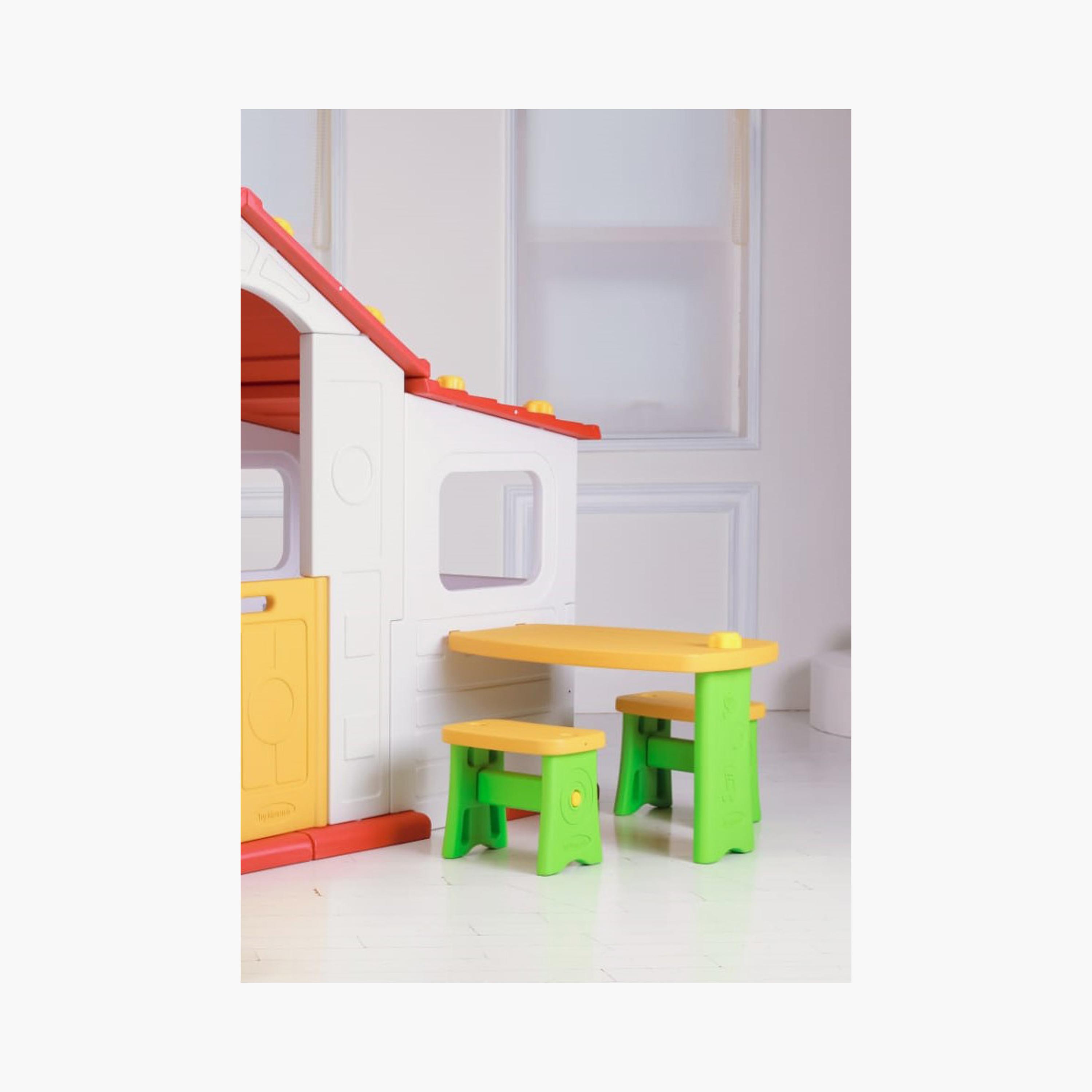 Mini Panda Tomo Big Playhouse with Table & Chair - 12-36 Months-toys-outdoor-playhousesandplayards-image-2