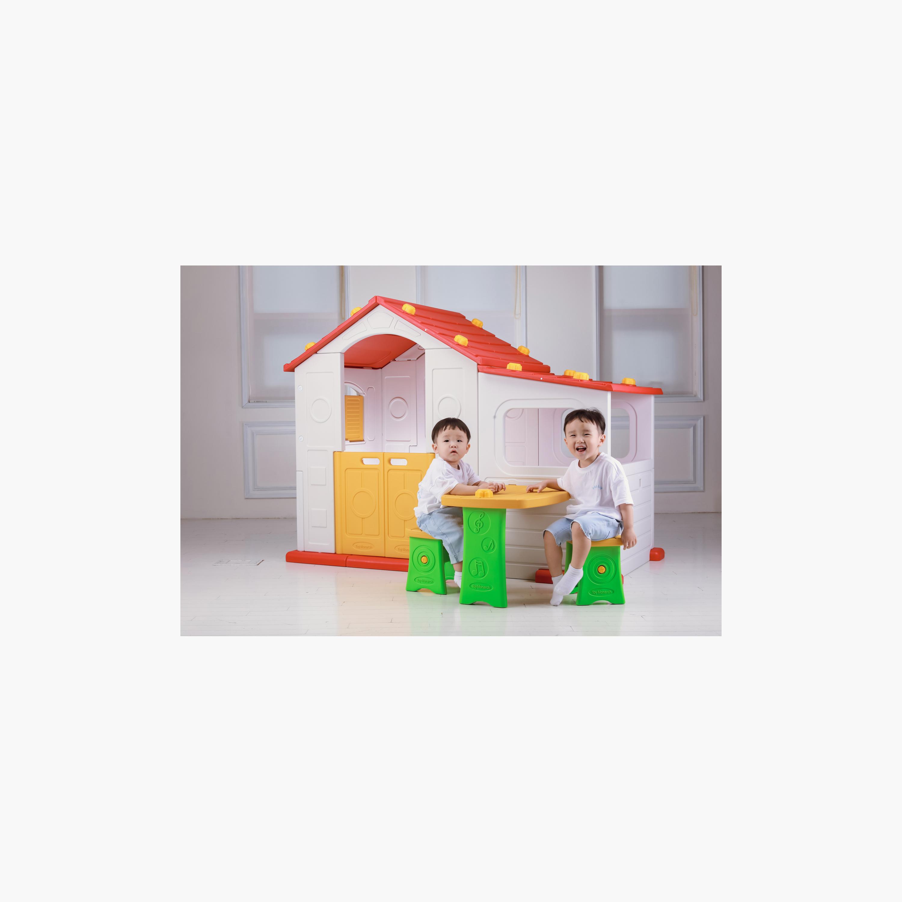 Mini Panda Tomo Big Playhouse with Table & Chair - 12-36 Months-toys-outdoor-playhousesandplayards-image-7