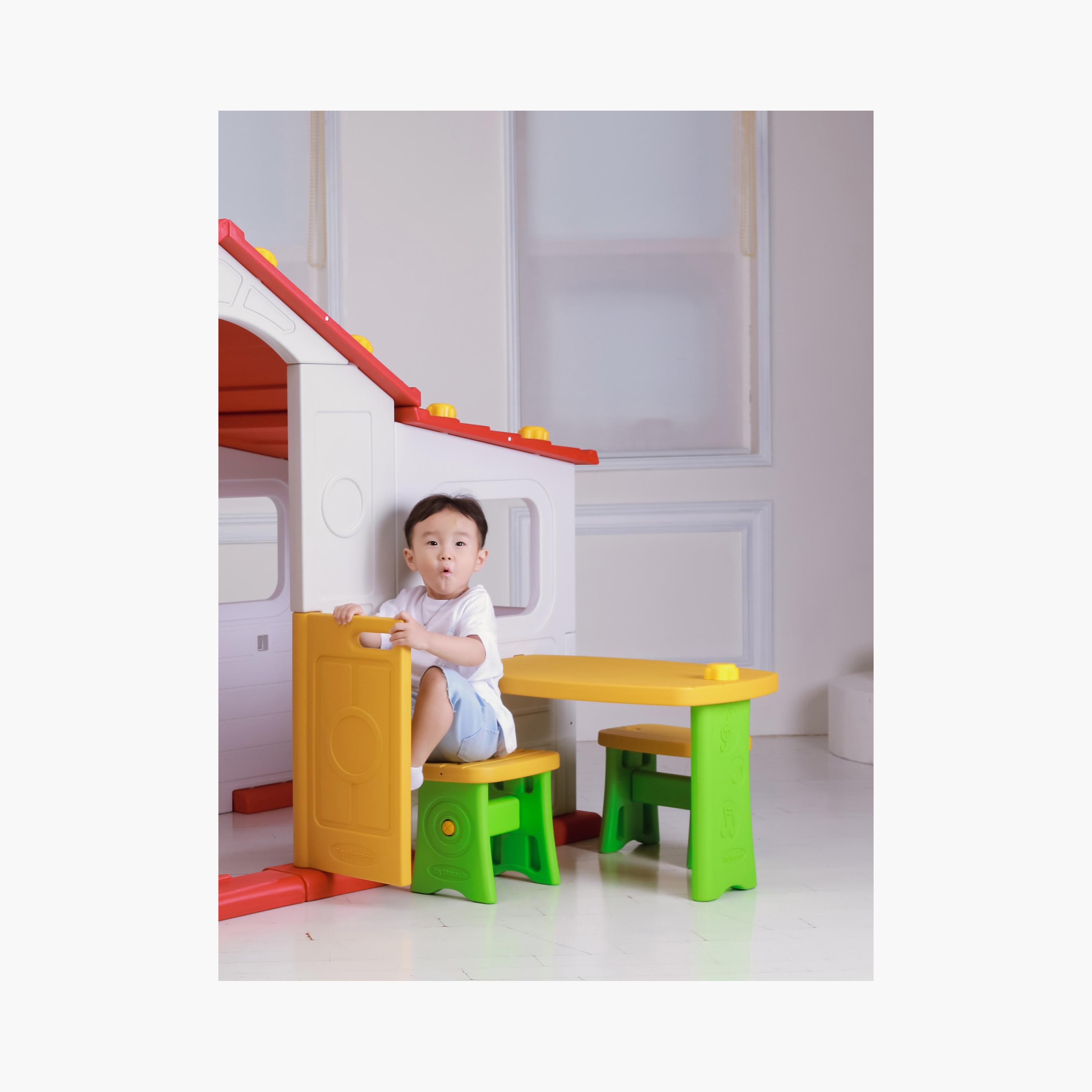 Mini Panda Tomo Big Playhouse with Table & Chair - 12-36 Months-toys-outdoor-playhousesandplayards-image-9