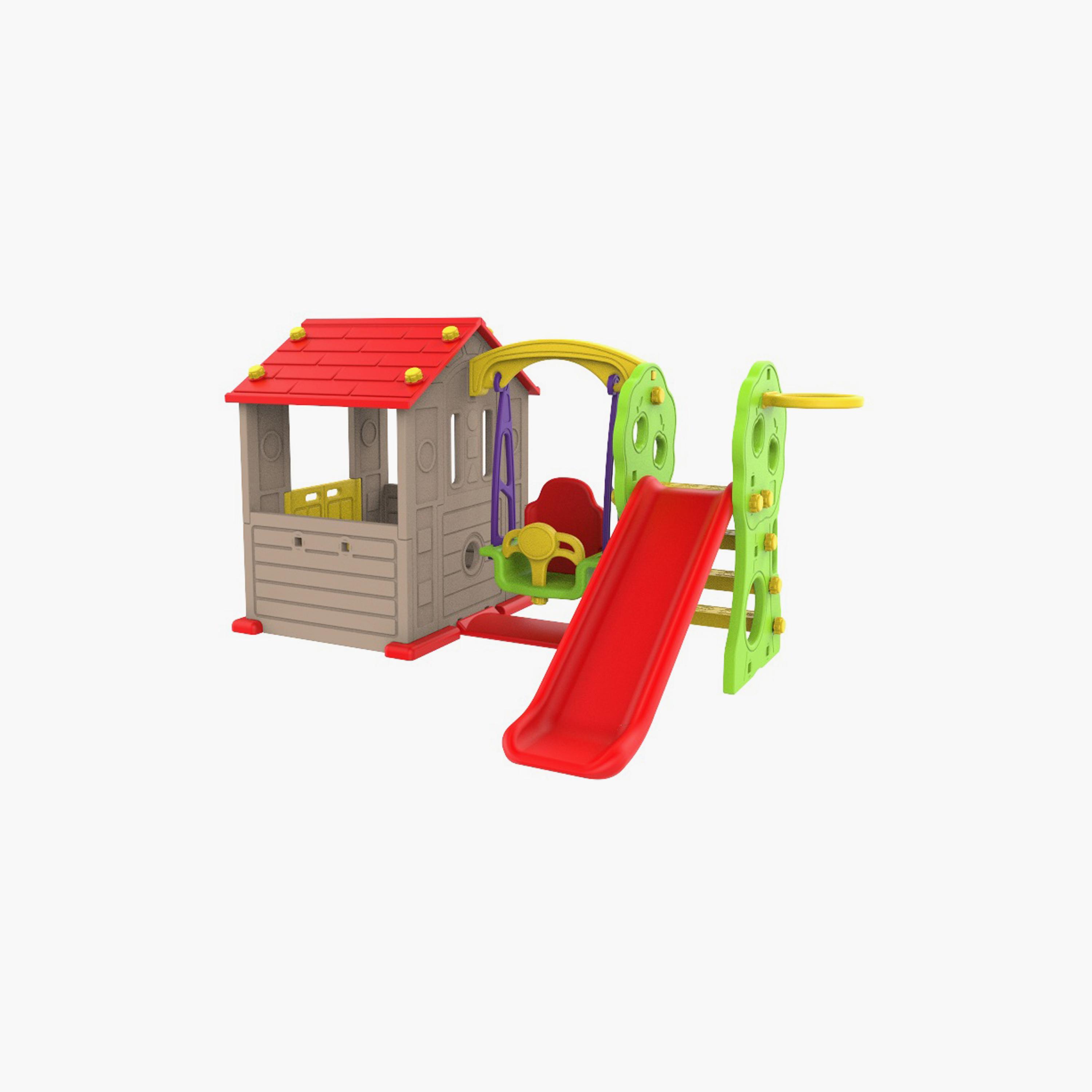 Mini Panda Tomo Swing House with Slide - 12-36 Months-toys-outdoor-playhousesandplayards-image-1
