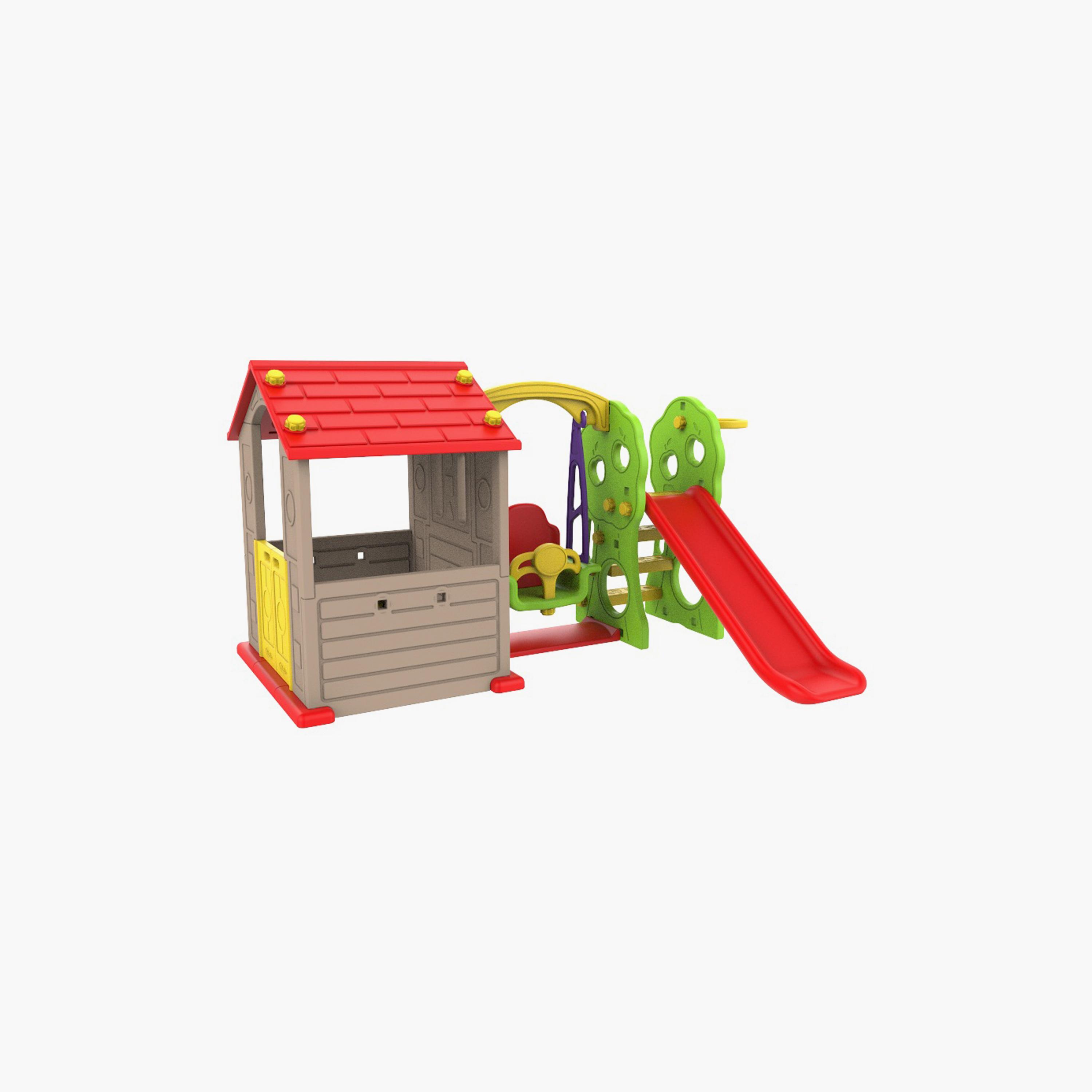 Mini Panda Tomo Swing House with Slide - 12-36 Months-toys-outdoor-playhousesandplayards-image-2