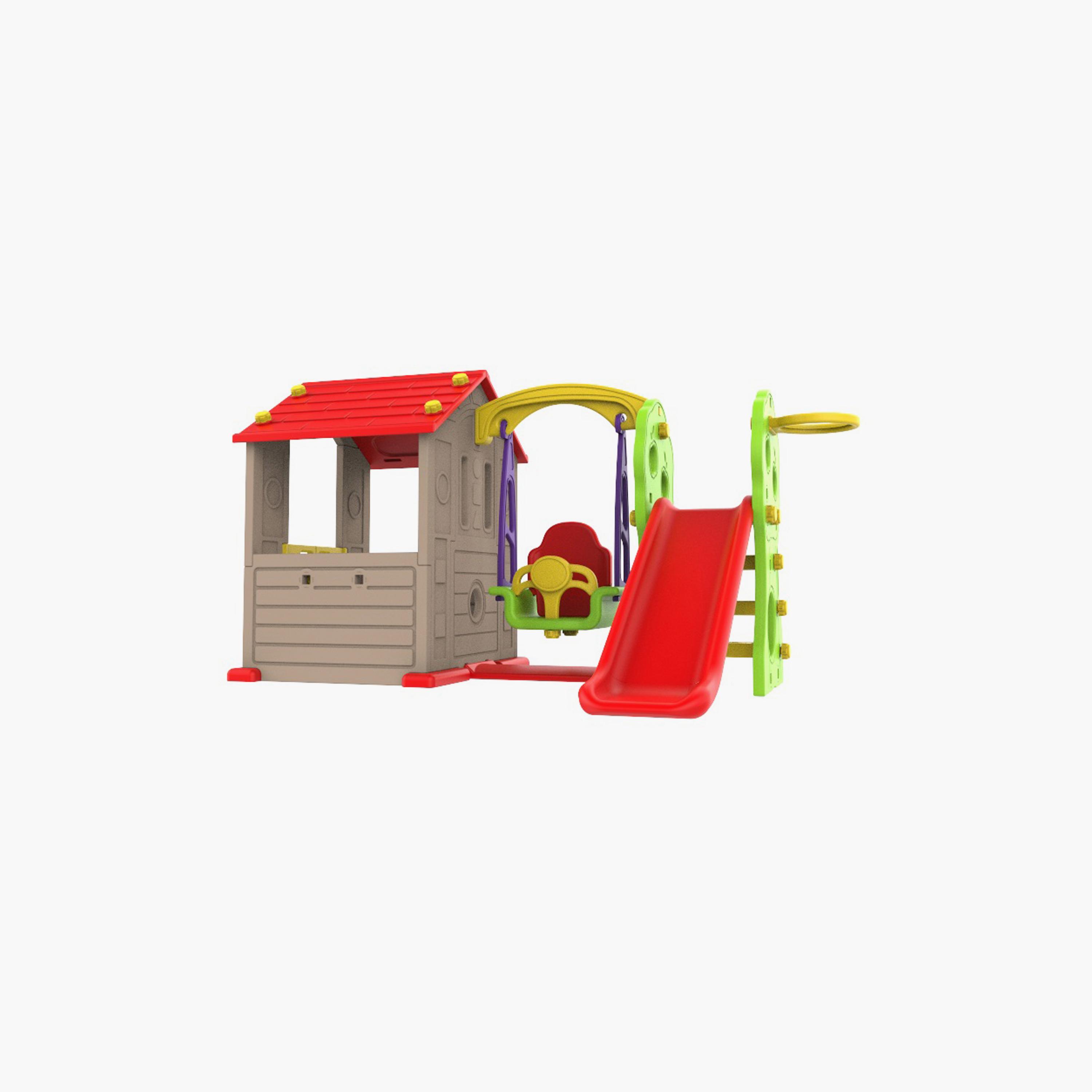 Mini Panda Tomo Swing House with Slide - 12-36 Months-toys-outdoor-playhousesandplayards-image-3