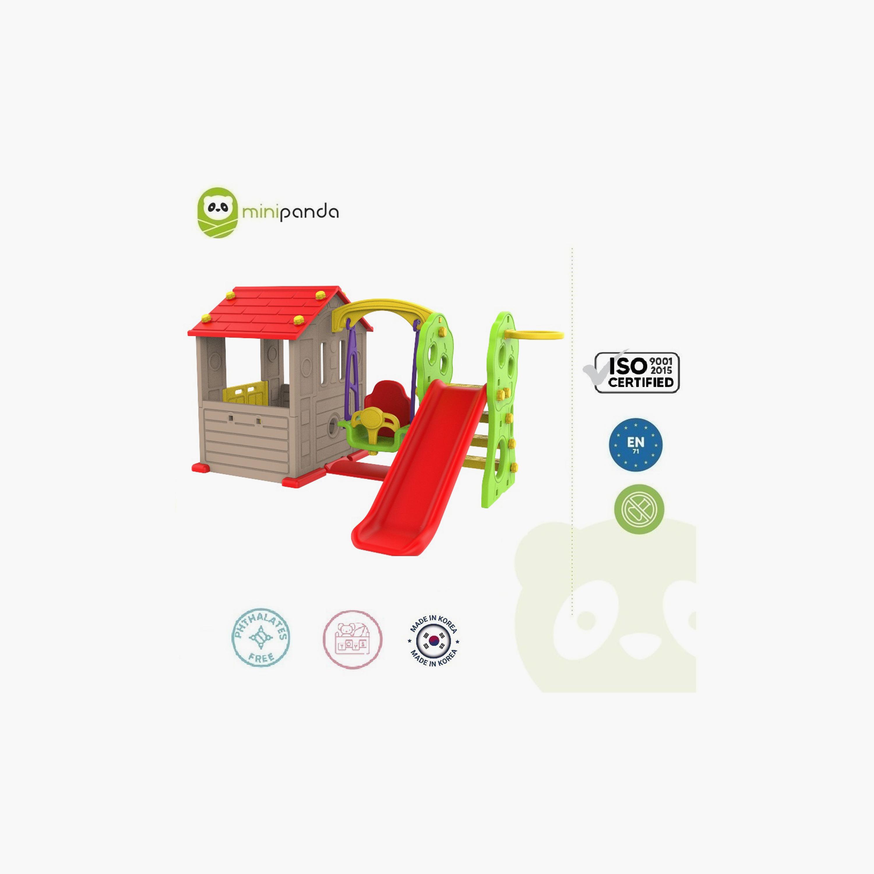 Mini Panda Tomo Swing House with Slide - 12-36 Months-toys-outdoor-playhousesandplayards-image-5