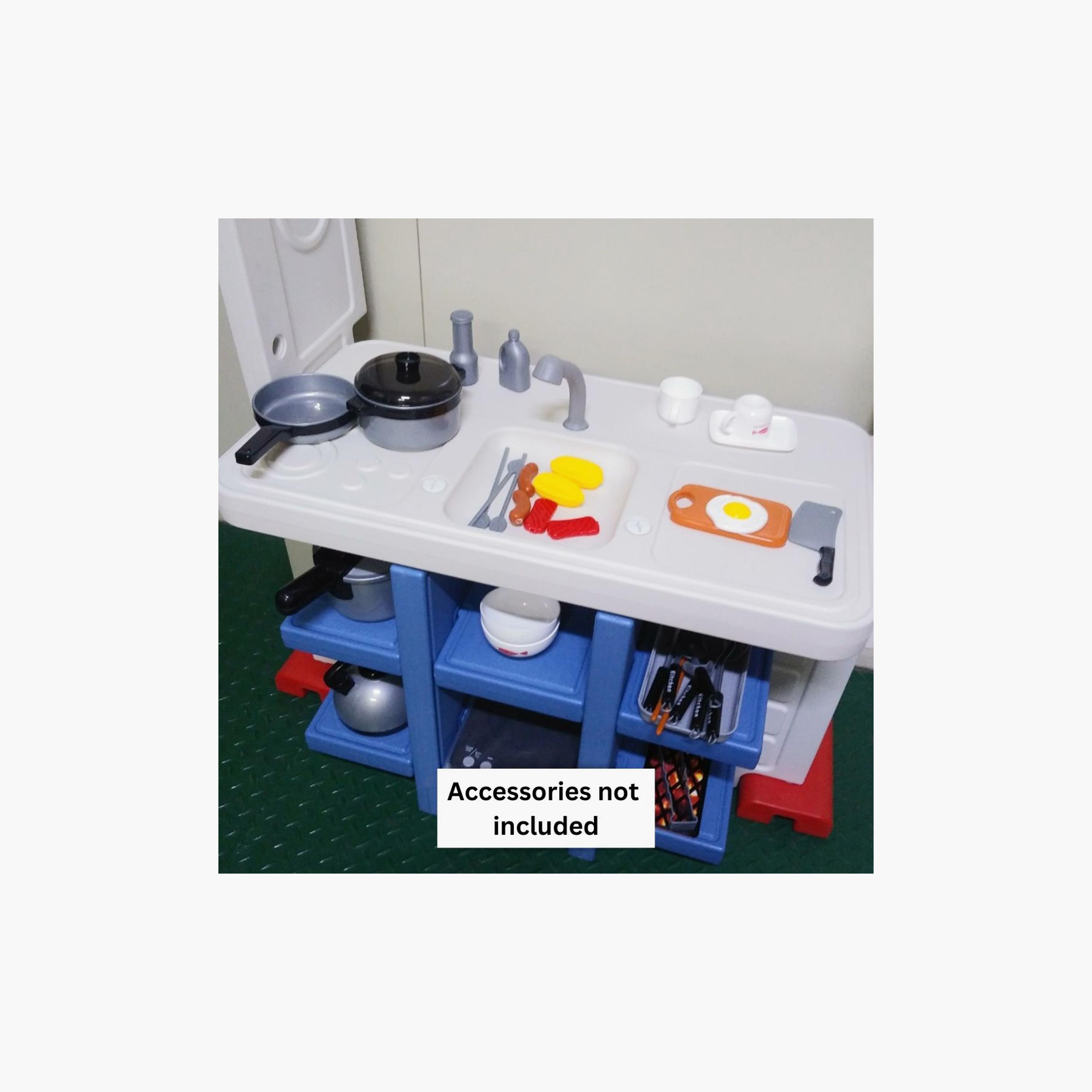 Mini Panda Tomo Deluxe Playhouse with Sink & Table - Multicolor - 12-36 Months-toys-outdoor-playhousesandplayards-image-4