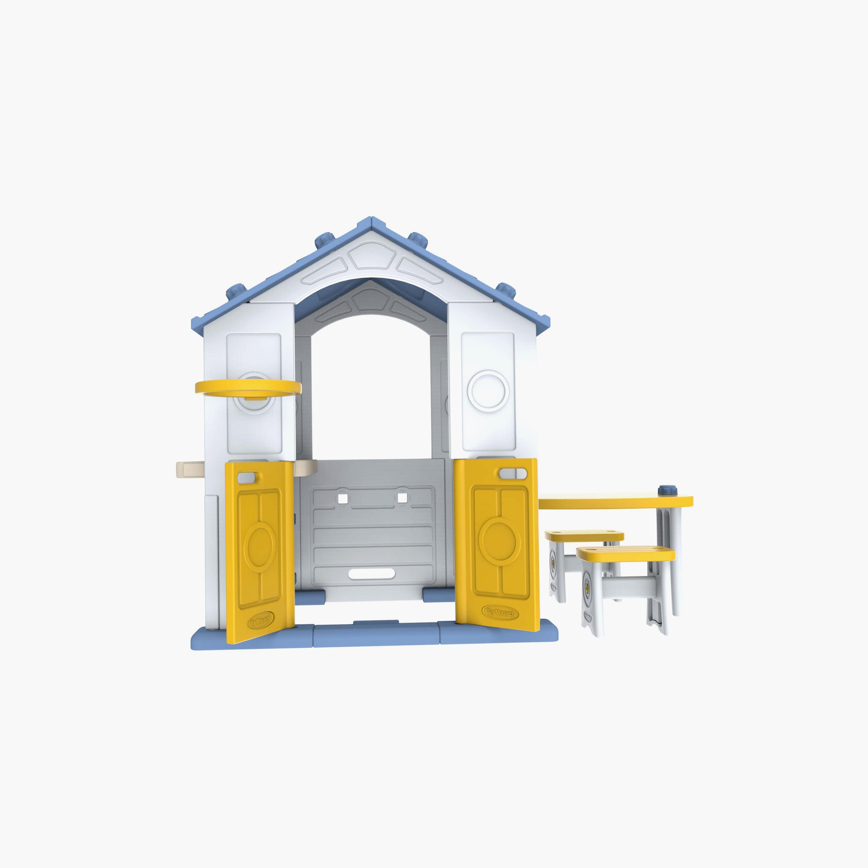 Mini Panda Tomo Deluxe Playhouse with Sink & Table - Multicolor - 12-36 Months-toys-outdoor-playhousesandplayards-image-7