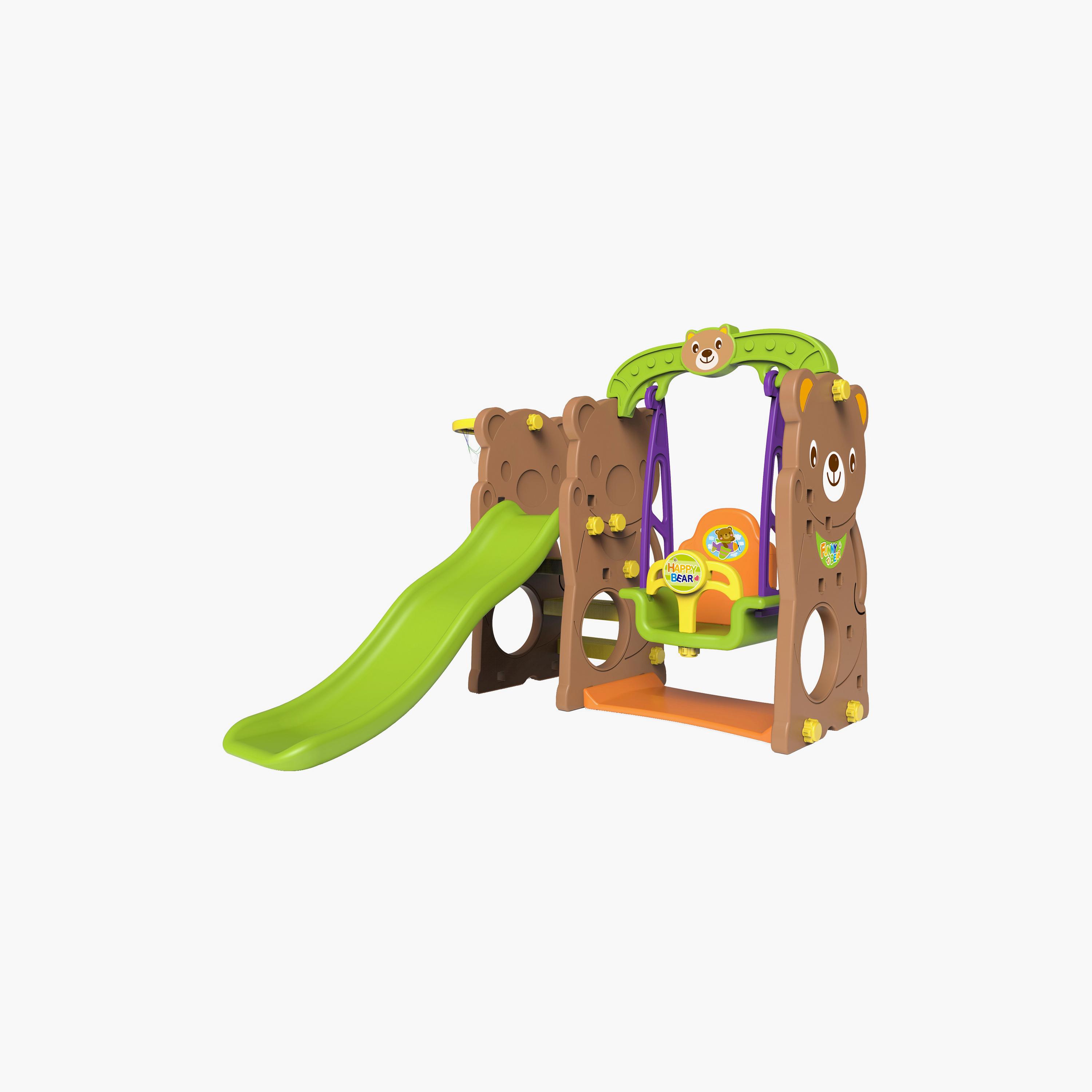 Mini Panda Bear Slide & Swing Playset - 12-36 Months-toys-outdoor-slidesandswings-image-1