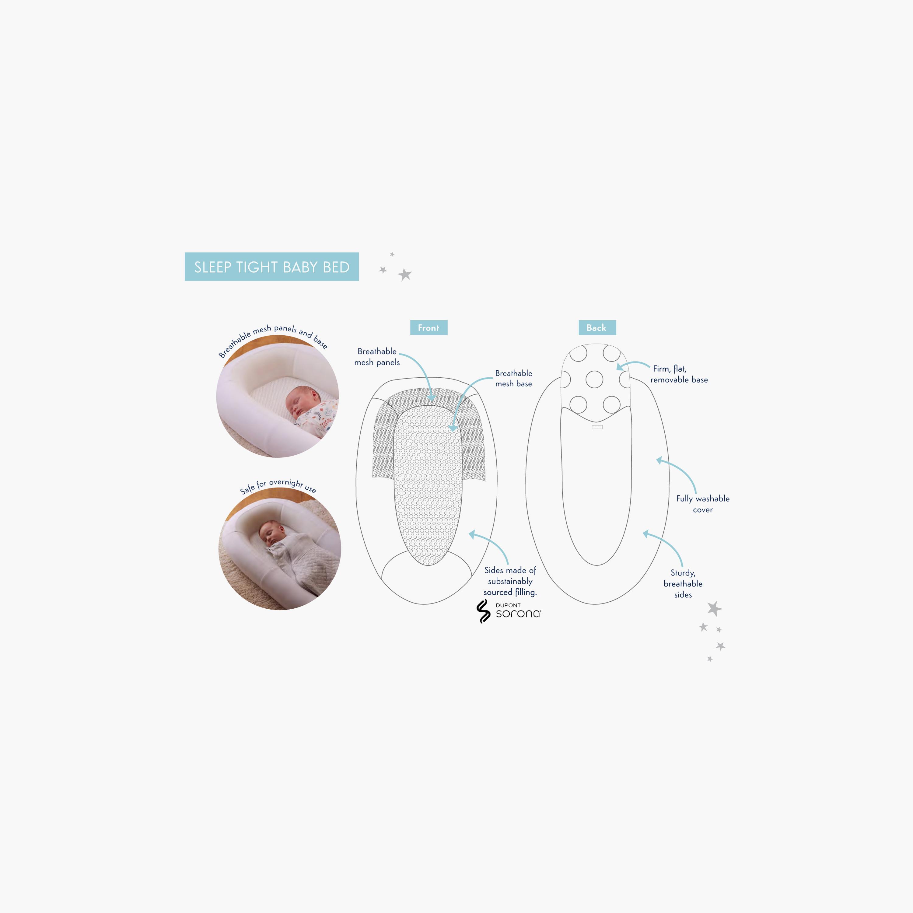 Purflo Sleep Tight Baby Bed Cover - Hazel - 0-8 Months-baby-nursery-babybedding-image-8