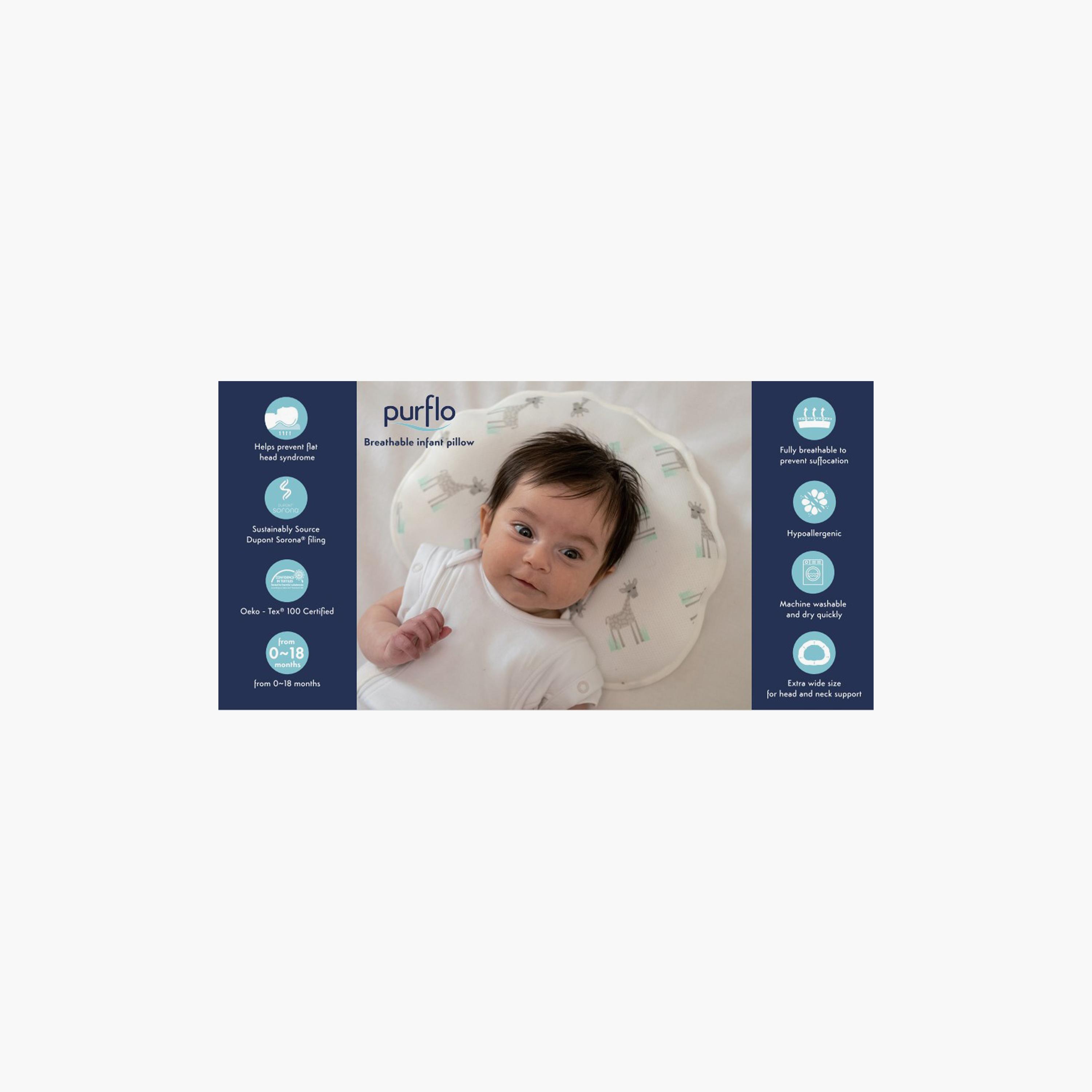 Purflo Breathable Infant Pillow - Story Book Print - 0-18 Months-baby-nursery-babybedding-image-4