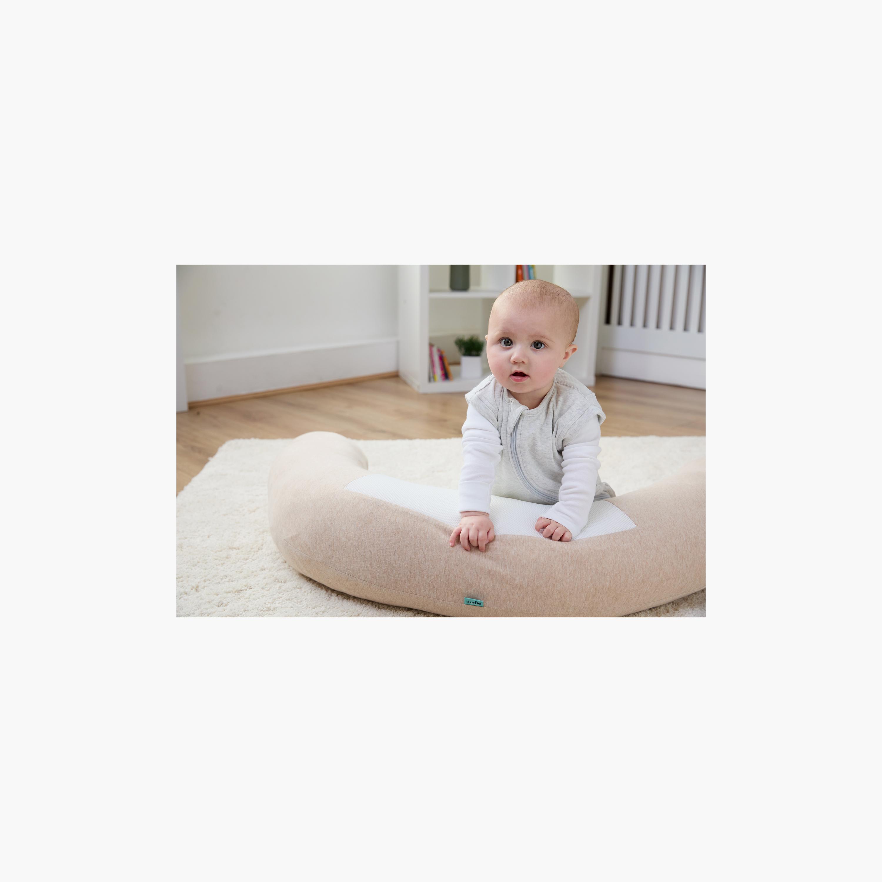 وسادة الحمل قابل للتنفس من بورفلو - لون بني فاتح - عمر 0 أشهر فما فوق-baby-feeding-breastfeedingandcare-image-1