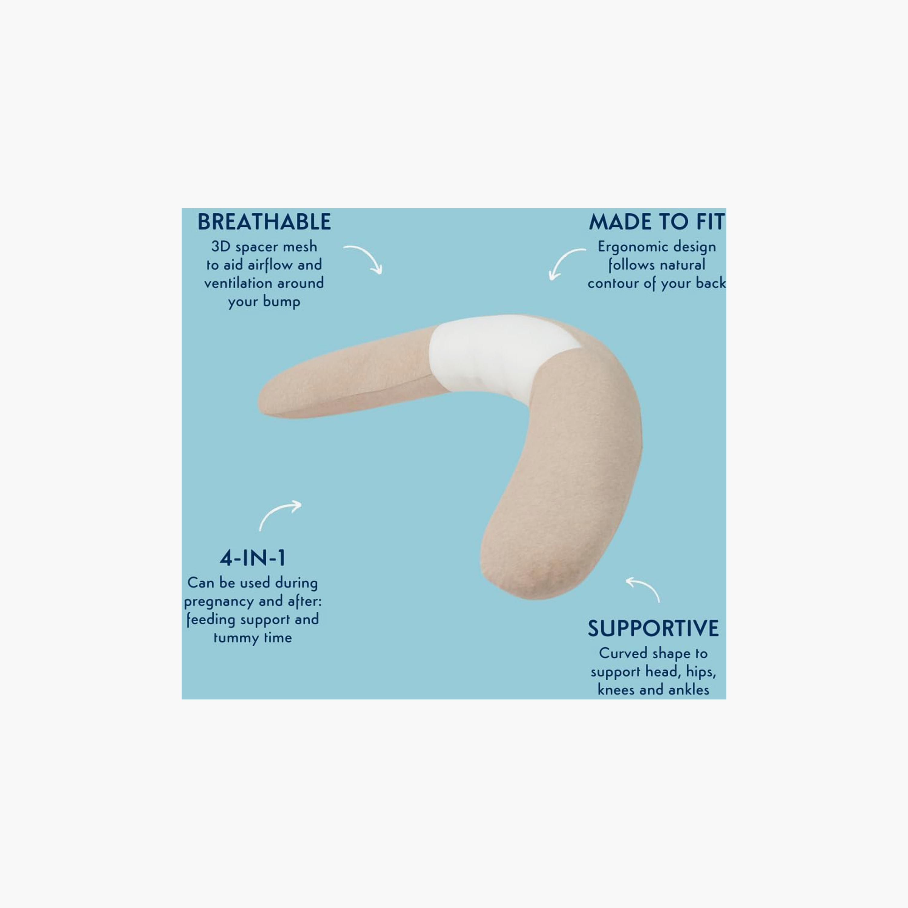 وسادة الحمل قابل للتنفس من بورفلو - لون بني فاتح - عمر 0 أشهر فما فوق-baby-feeding-breastfeedingandcare-image-8