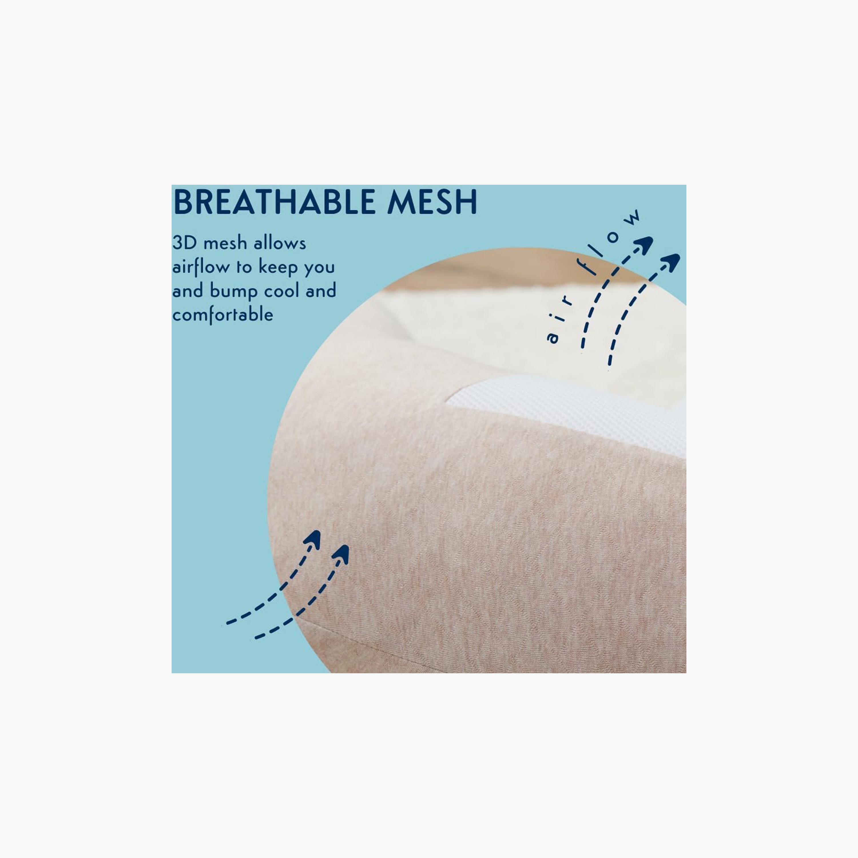 وسادة الحمل قابل للتنفس من بورفلو - لون بني فاتح - عمر 0 أشهر فما فوق-baby-feeding-breastfeedingandcare-image-7