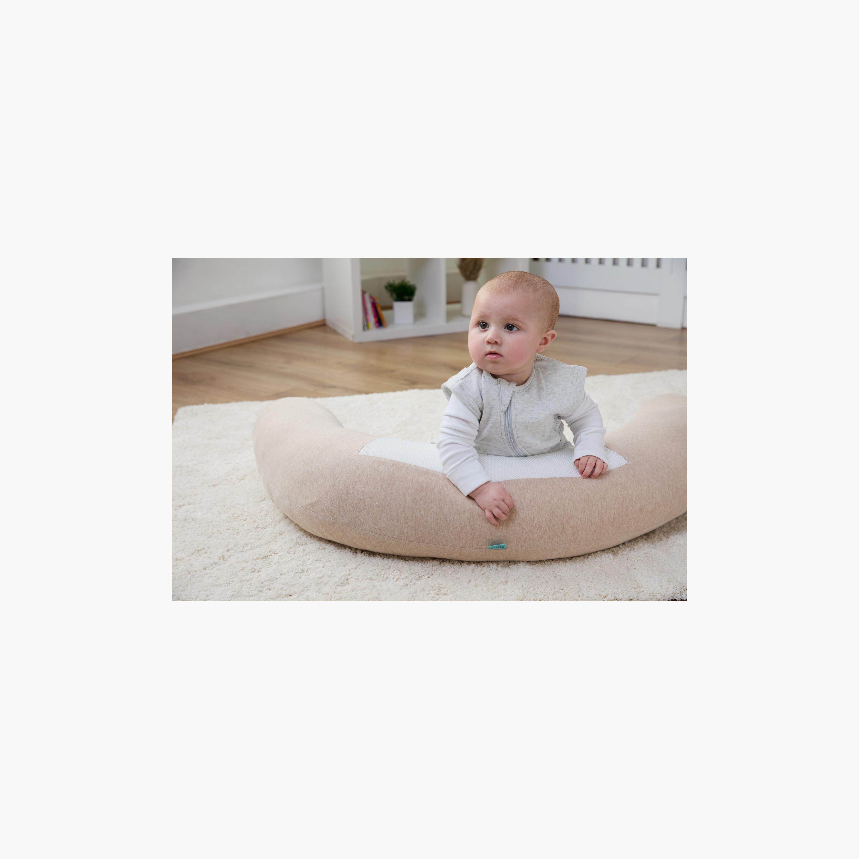 وسادة الحمل قابل للتنفس من بورفلو - لون بني فاتح - عمر 0 أشهر فما فوق-baby-feeding-breastfeedingandcare-image-3