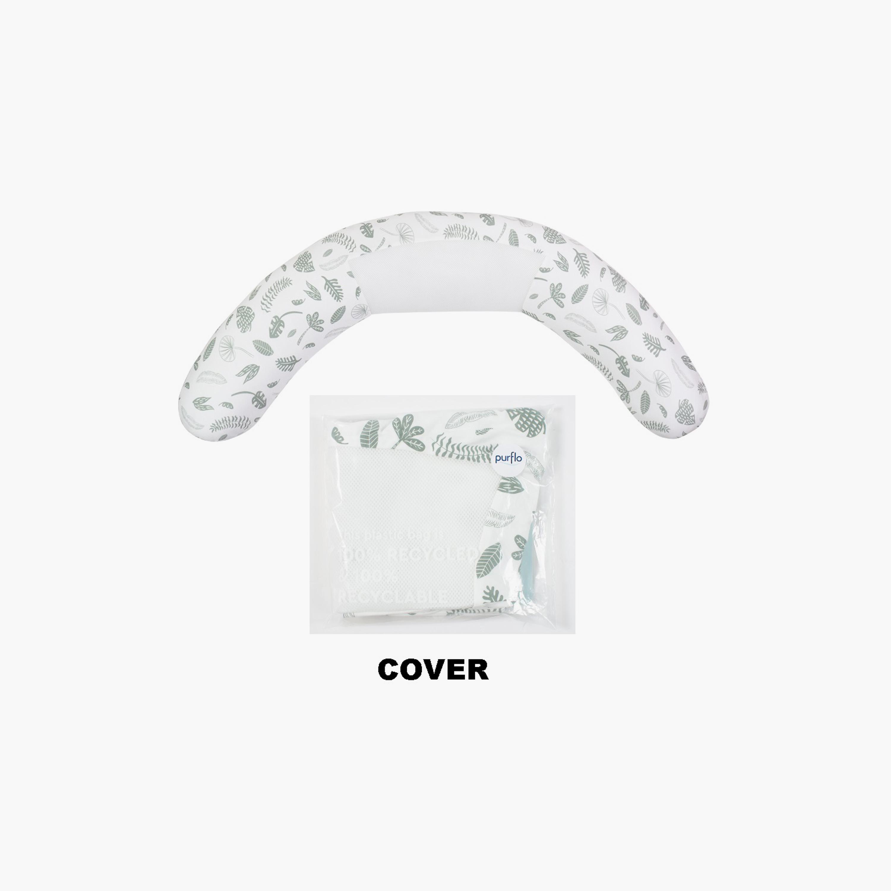 Purflo Breathe Pregnancy Pillow Cover - Jardin Print-baby-feeding-breastfeedingandcare-image-1