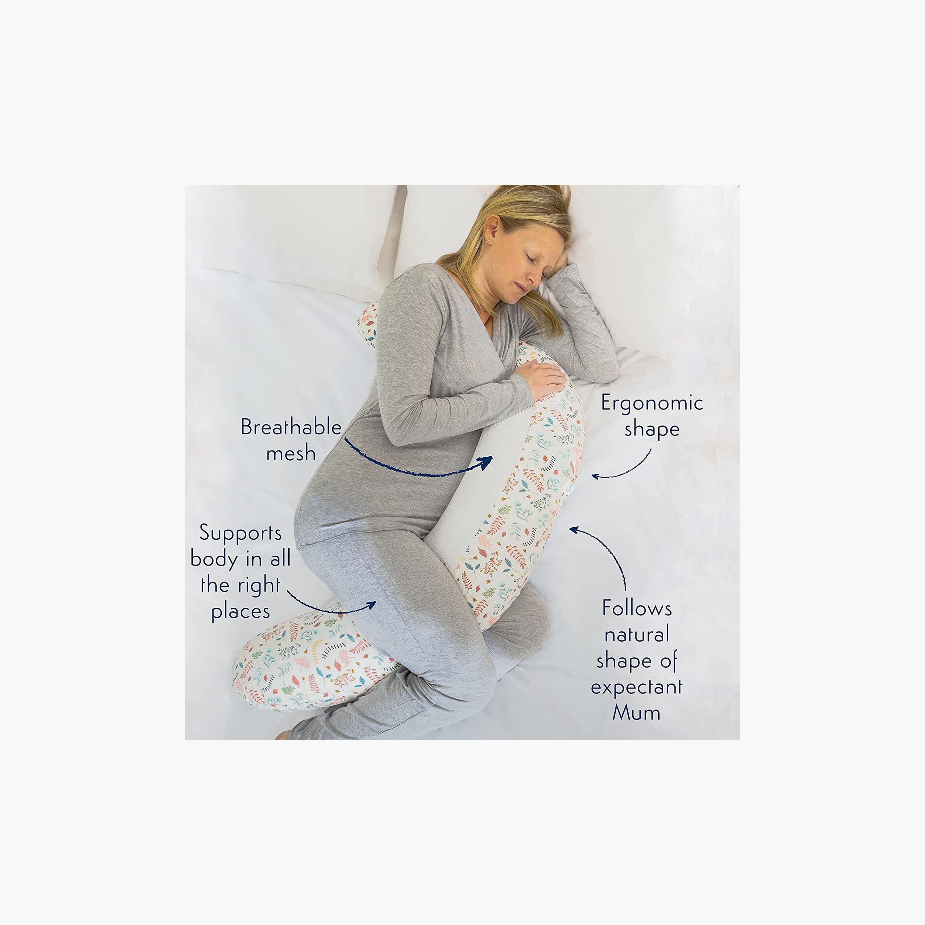 Purflo Breathe Pregnancy Pillow Cover - Jardin Print-baby-feeding-breastfeedingandcare-image-2