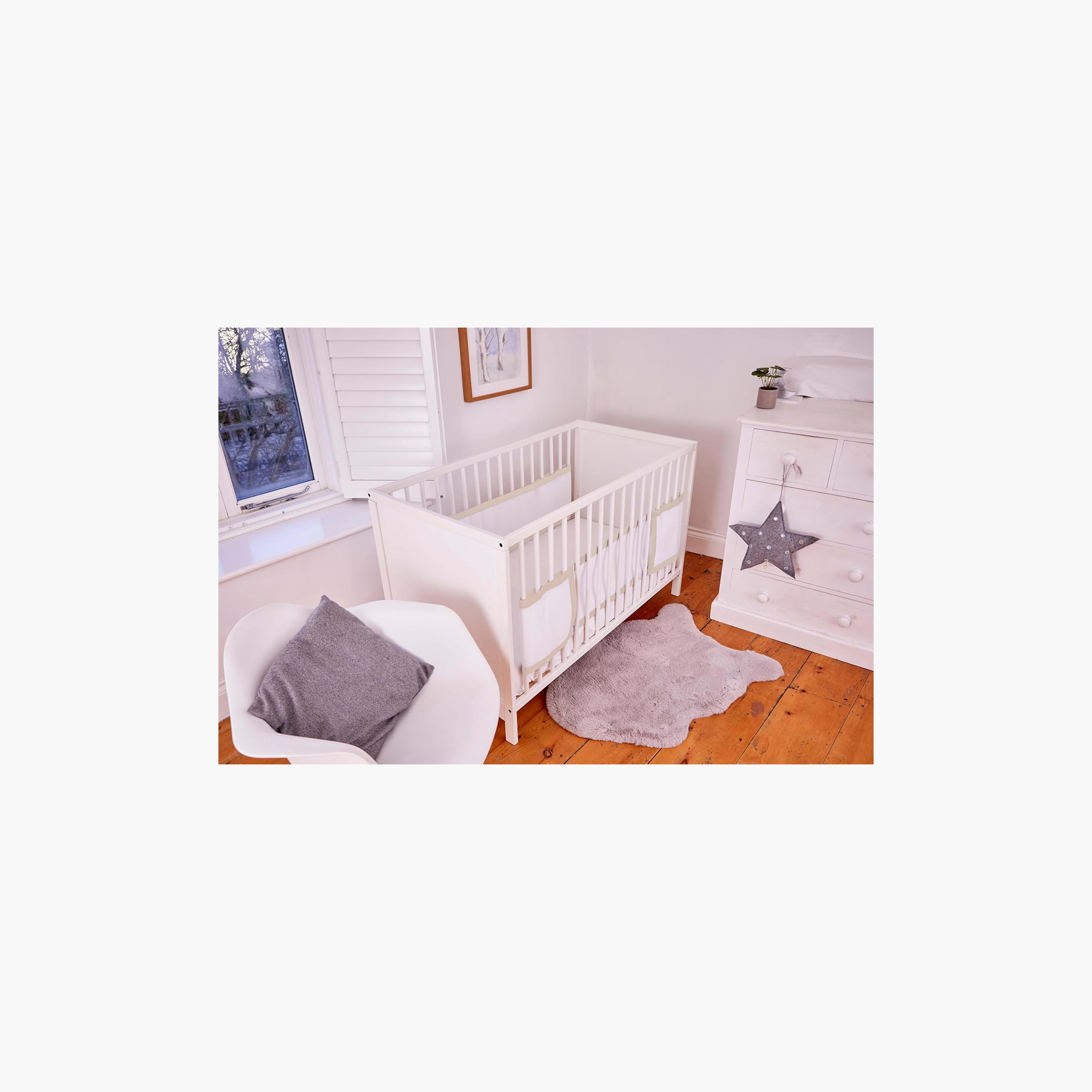 Purflo 2-Piece Breathable Cot Bumper Wraps - Hazel - 0 Months+-baby-nursery-furniture-cribsandbeds-cribaccessories-image-4