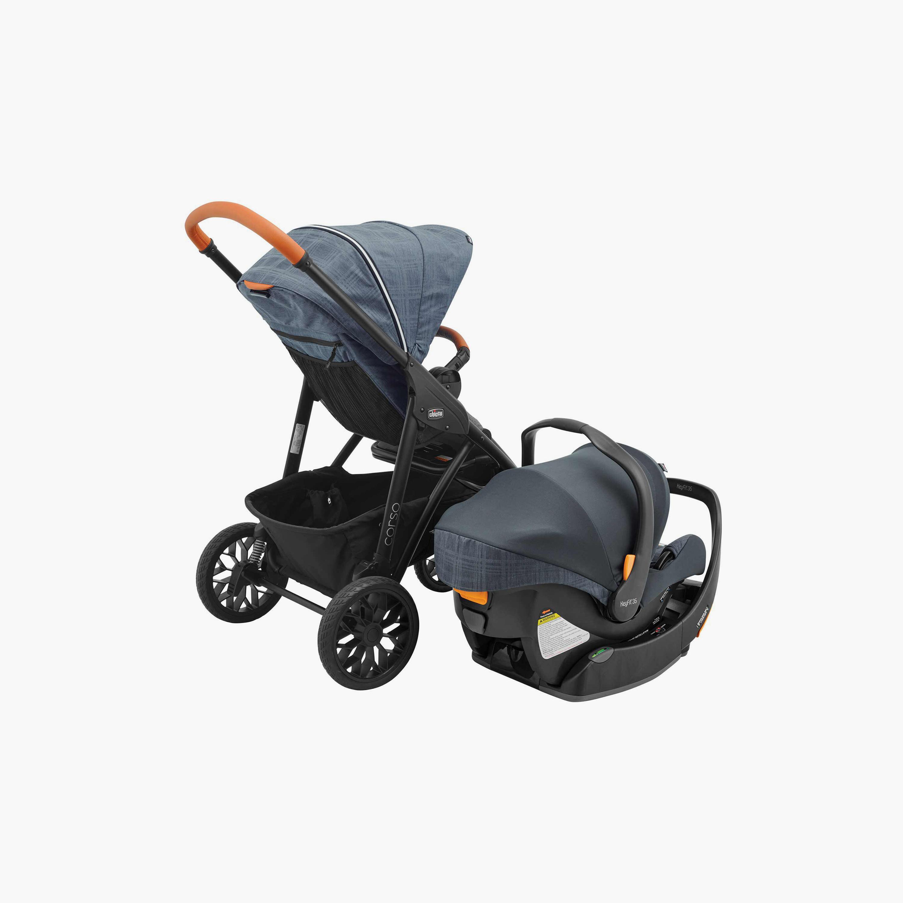 Chicco Corso Limited Edition Modular Travel System - Hampton - 0-3 Years-baby-gear-strollersandprams-travelsystems-image-4