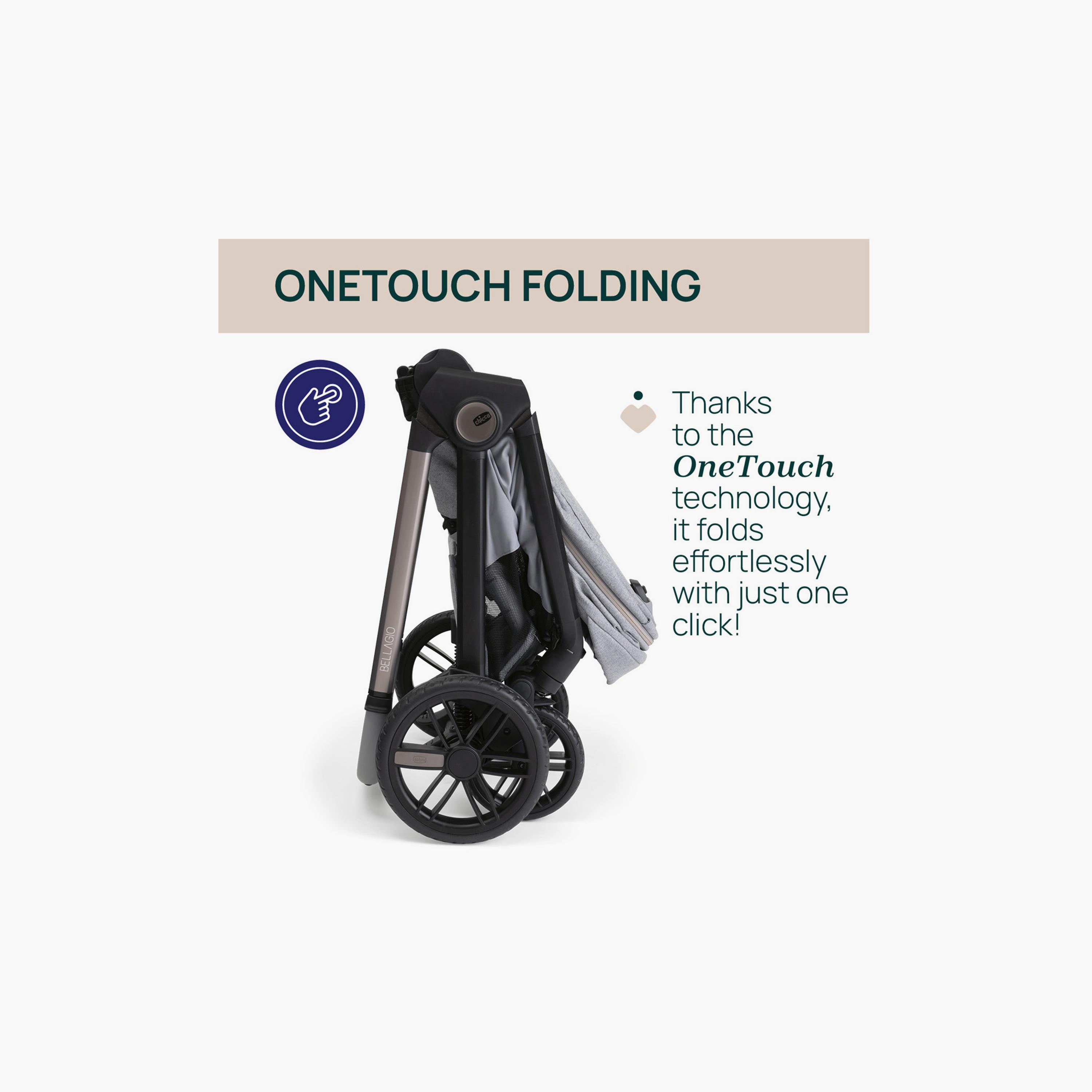 Chicco One-Touch Foldable Bellagio Stroller - 0-22kg - 0-4 years-baby-gear-strollersandprams-strollers-image-3